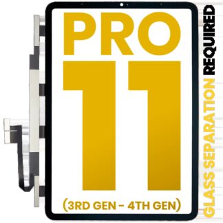 Touchscreen-Digitizer für iPad Pro 11" 3. Gen (2021) / Pro 11" 4th Gen (2022) (OCA vormontiert & Glas Separation erforderlich) (Premium)