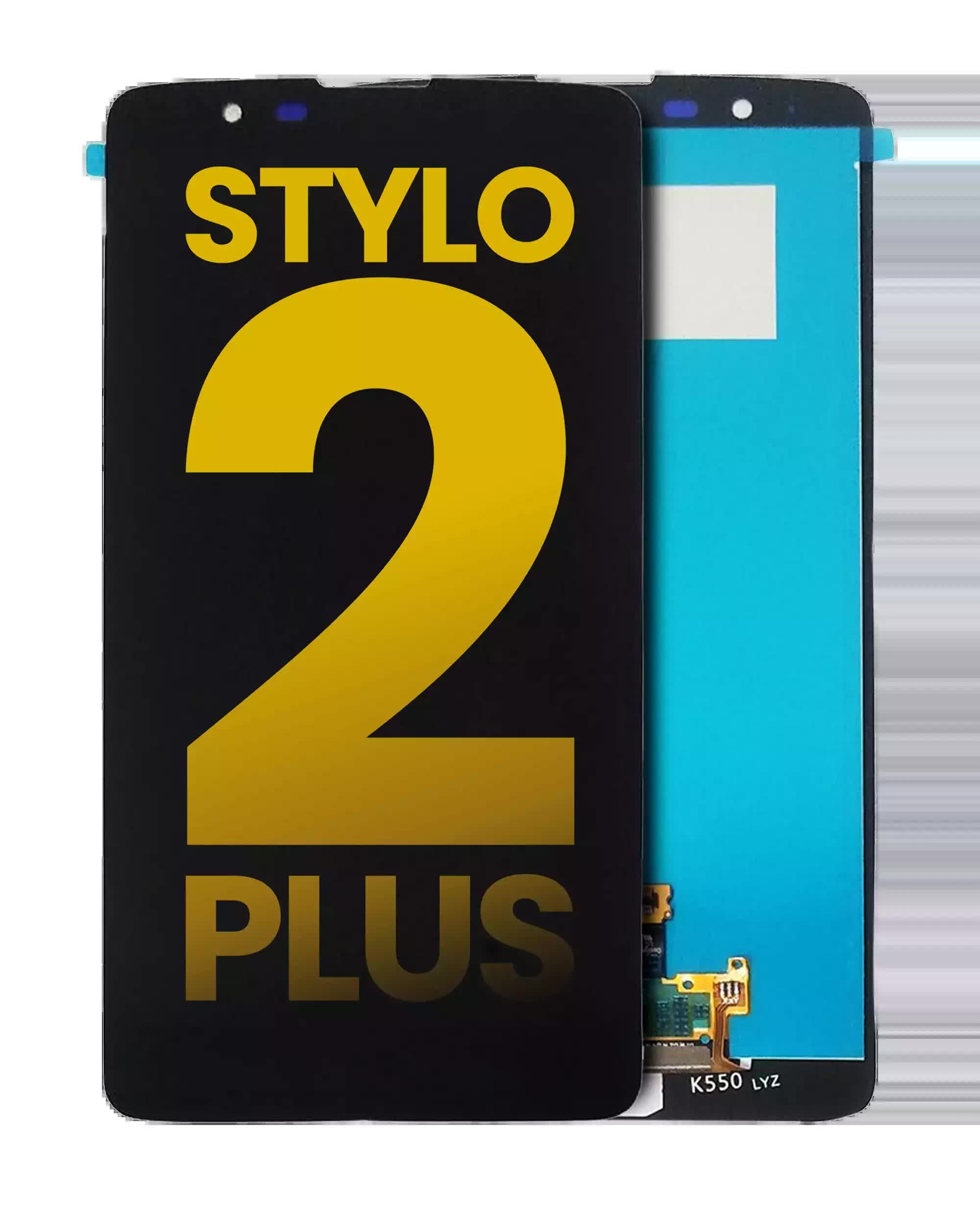 LCD Display ohne Rahmen für LG Stylo 2 Plus (K550 / MS550) (professionell aufgearbeitet) (Black (Schwarz))