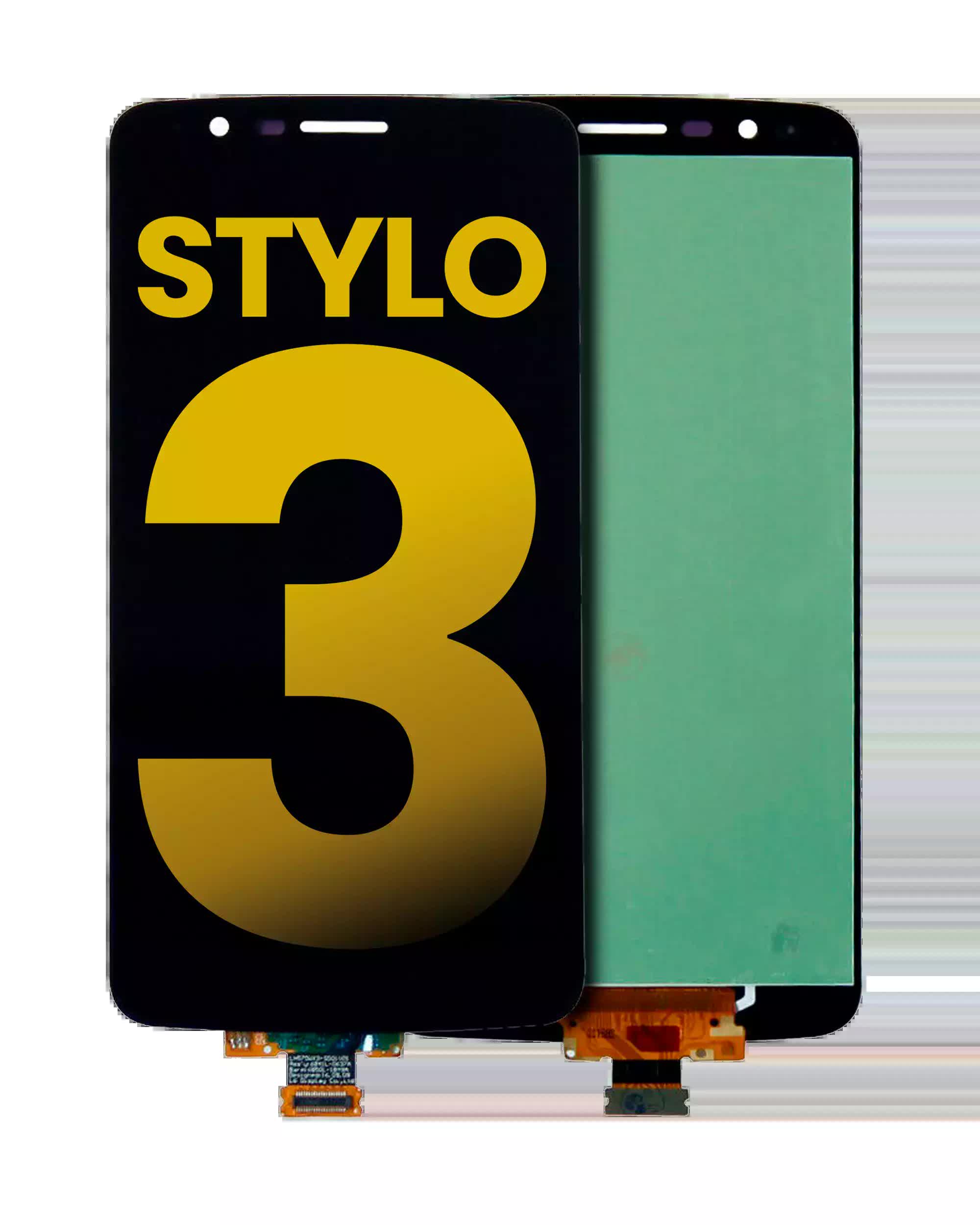 LCD Display ohne Rahmen für LG Stylo 3 (professionell aufgearbeitet) (Black (Schwarz))