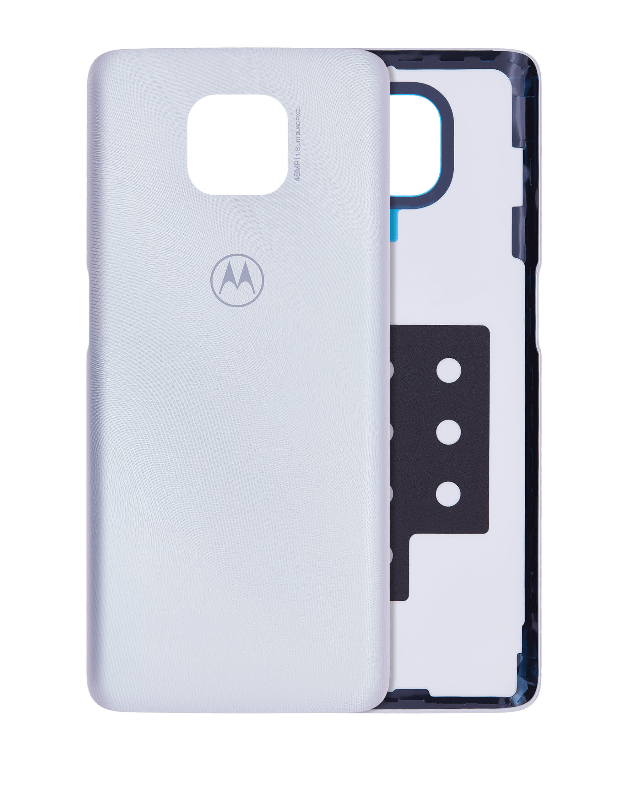 Rückdeckelglas für Motorola Moto G Power (XT2117 / 2021) (Original) (Polar Silver)
