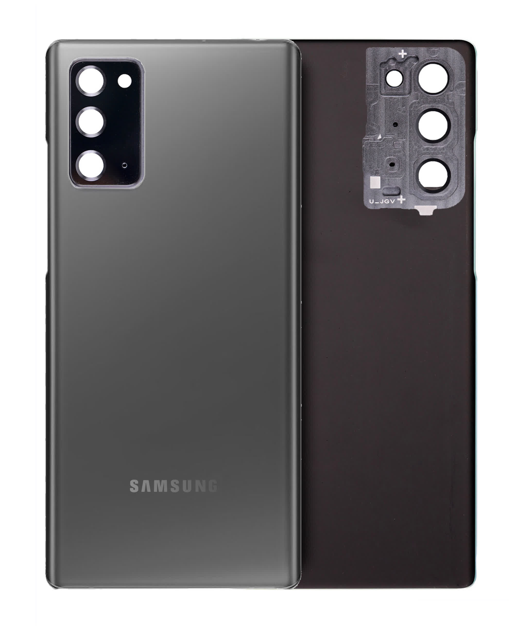 Rückdeckelglas mit Kameraglas für Samsung Galaxy Note 20 5G (Service Pack) (Mystic Gray)