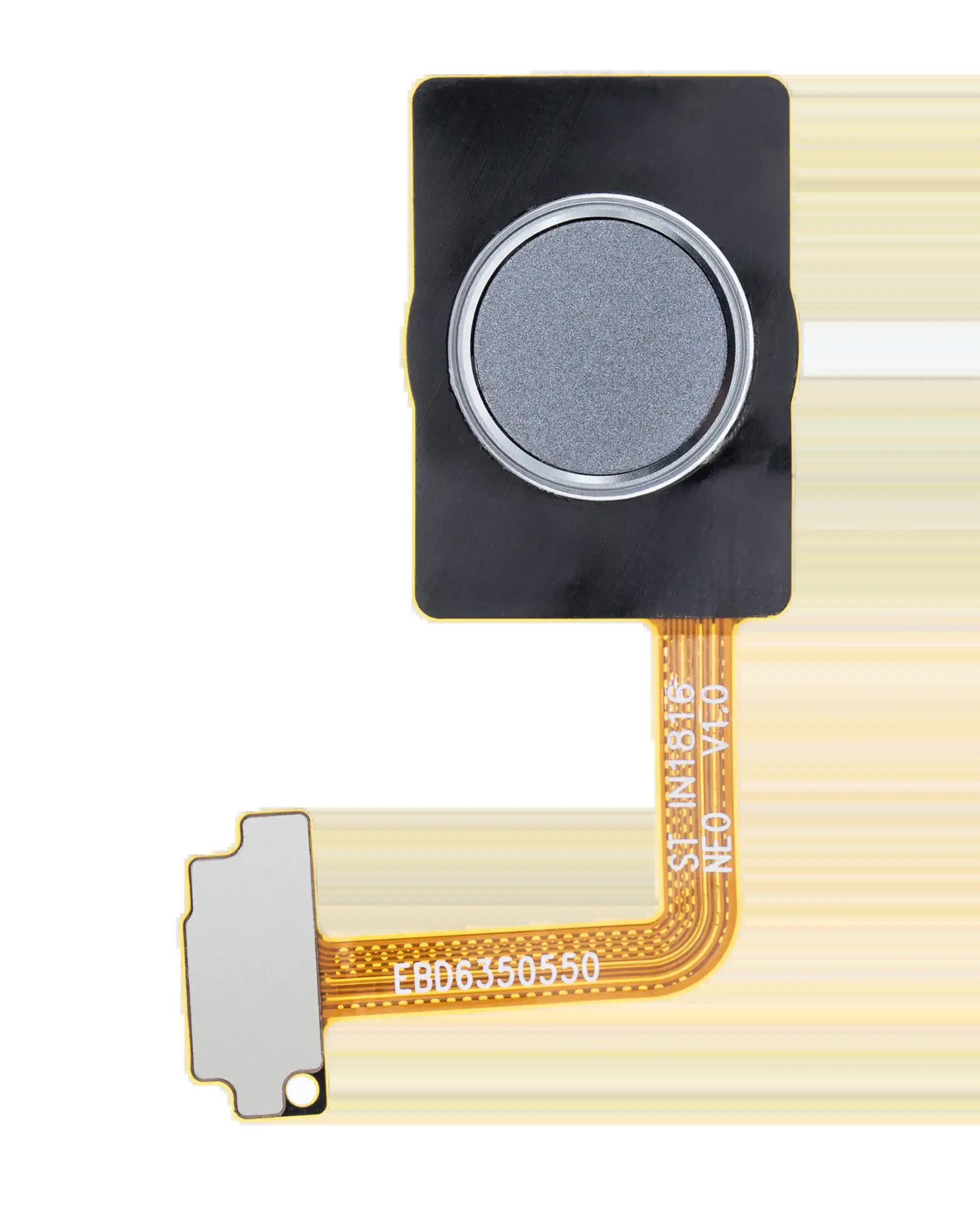 Homebutton mit Fingerprint Sensor Flexkabel für LG G7 ThinQ (Platinum Gray)