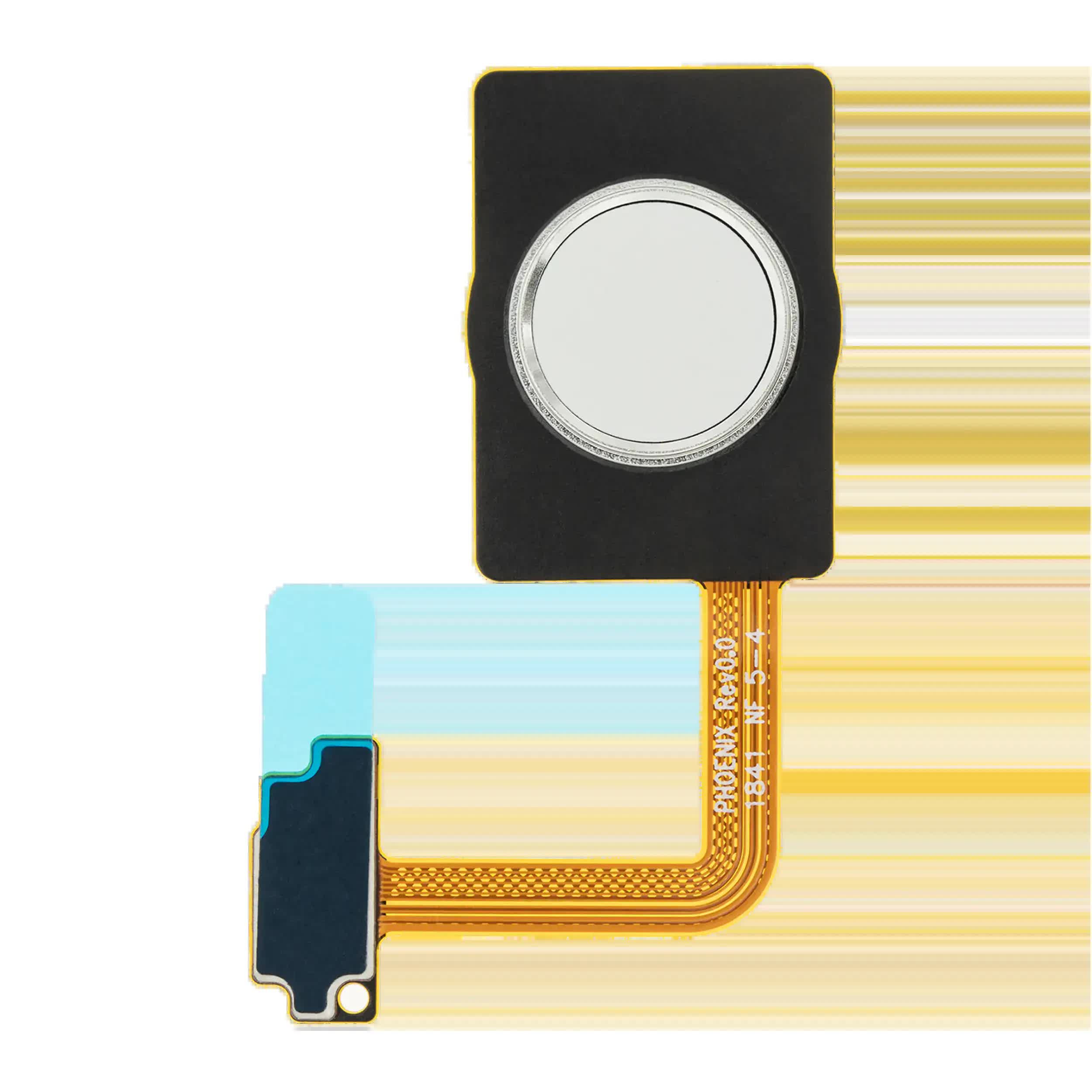 Homebutton mit Fingerprint Sensor Flexkabel für LG G7 ThinQ (Silver (Silber))