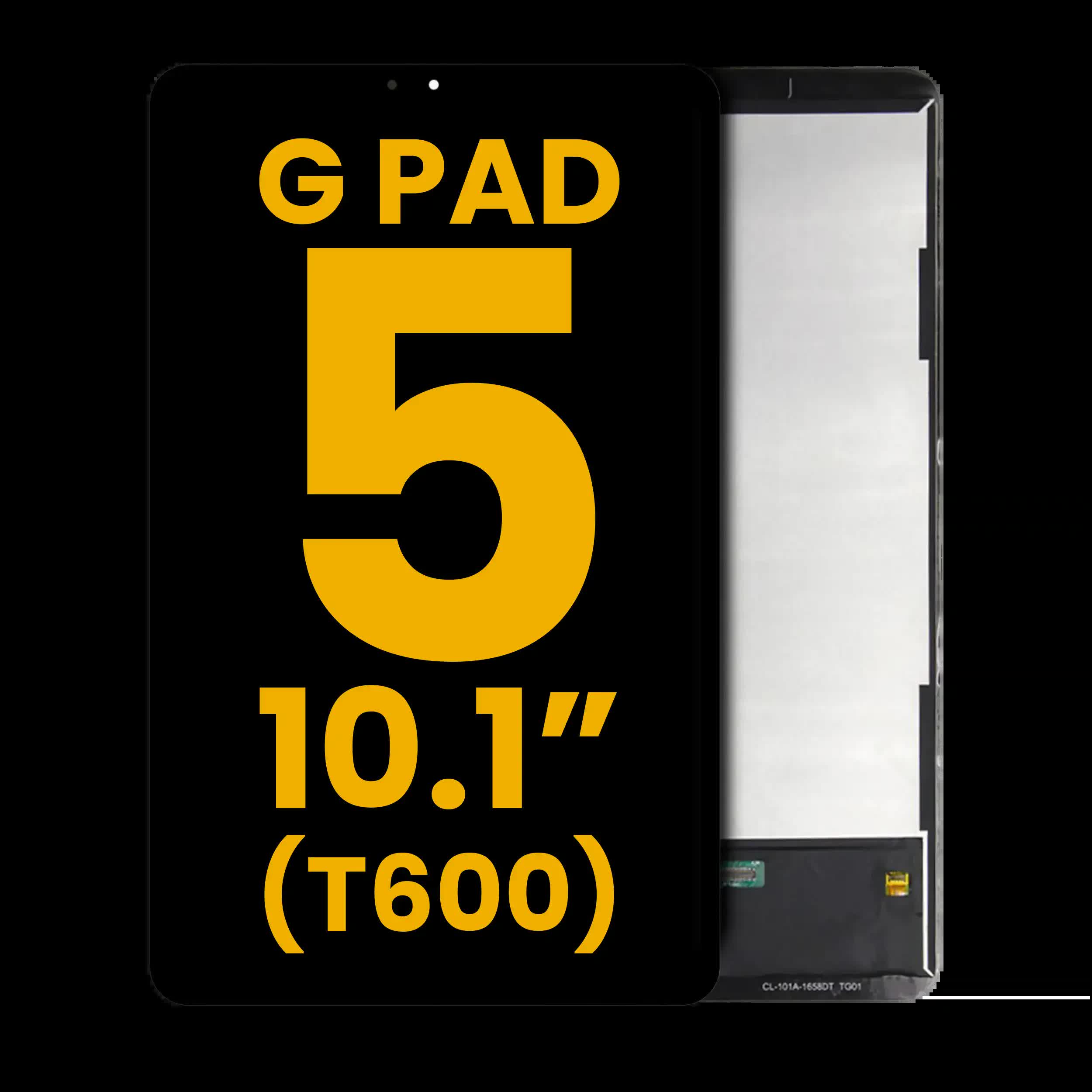LCD Display mit Rahmen für LG G Pad 5 10.1" (T600) (professionell aufgearbeitet)