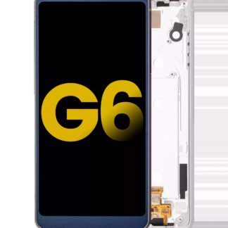 LCD Display mit Rahmen für LG G6 (professionell aufgearbeitet) (Ice Platinum Silver)