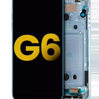LCD Display mit Rahmen für LG G6 (professionell aufgearbeitet) (Marine Blue)
