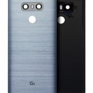 Rückdeckelglas mit Klebefolie vormontiert für LG G6 (Ice Platinum Silver)