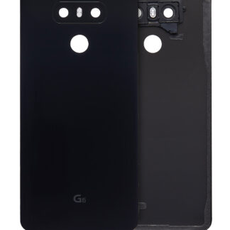 Rückdeckelglas mit Klebefolie vormontiert für LG G6 (Astro Black)
