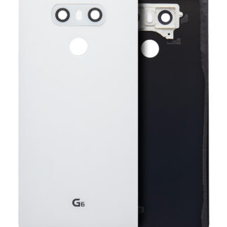 Rückdeckelglas mit Klebefolie vormontiert für LG G6 (Mystic White)