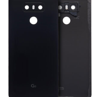 Rückdeckelglas mit Klebefolie vormontiert für LG G6 (Astro Black)