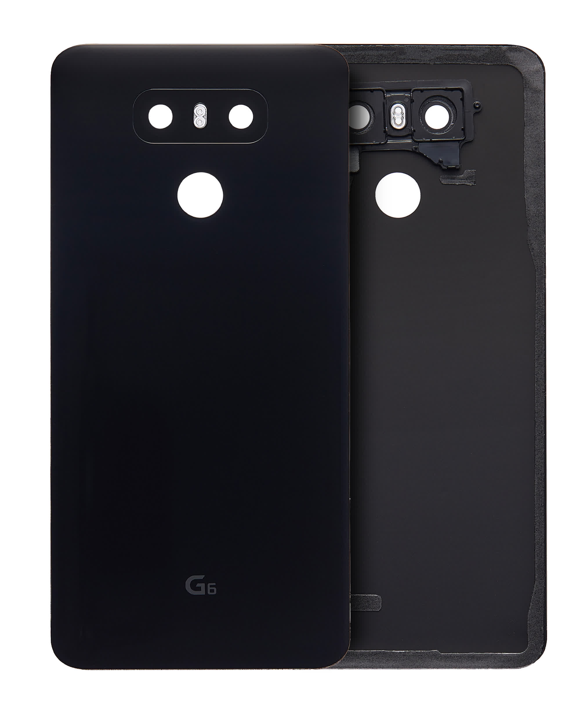 Rückdeckelglas mit Klebefolie vormontiert für LG G6 (Astro Black)