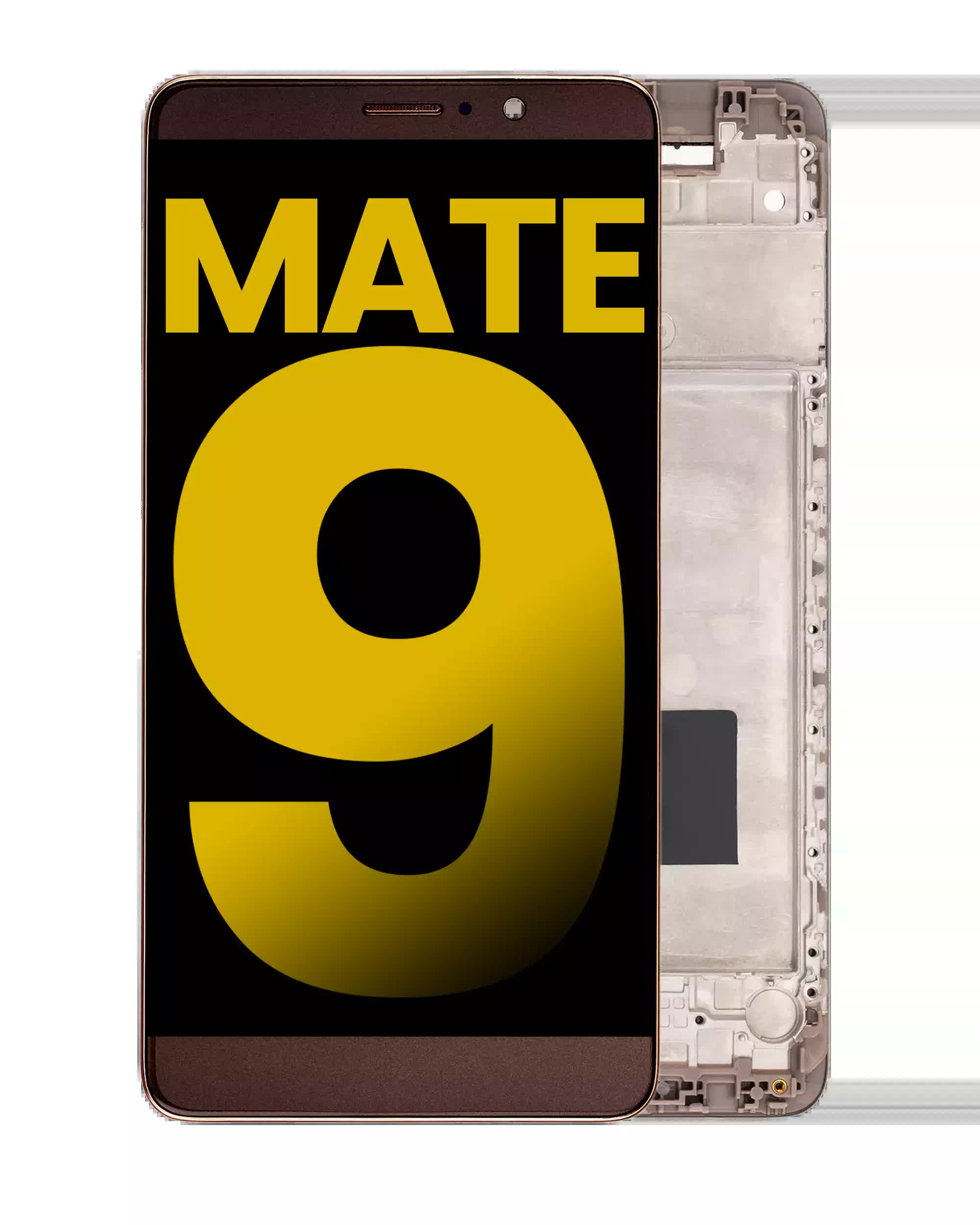 LCD Display mit Rahmen für Huawei Mate 9 (professionell aufgearbeitet) (Brown (Braun))