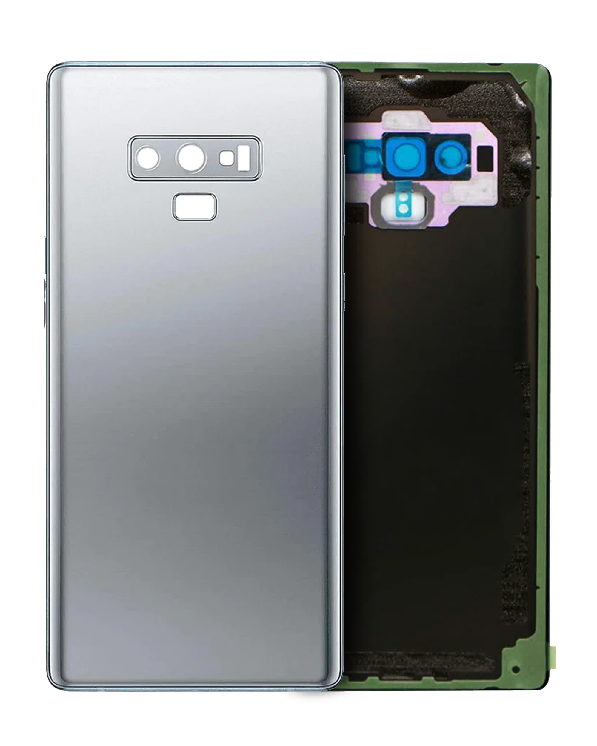 Rückdeckelglas mit Kameraglas für Samsung Galaxy Note 9 (Service Pack) (Cloud Silver)