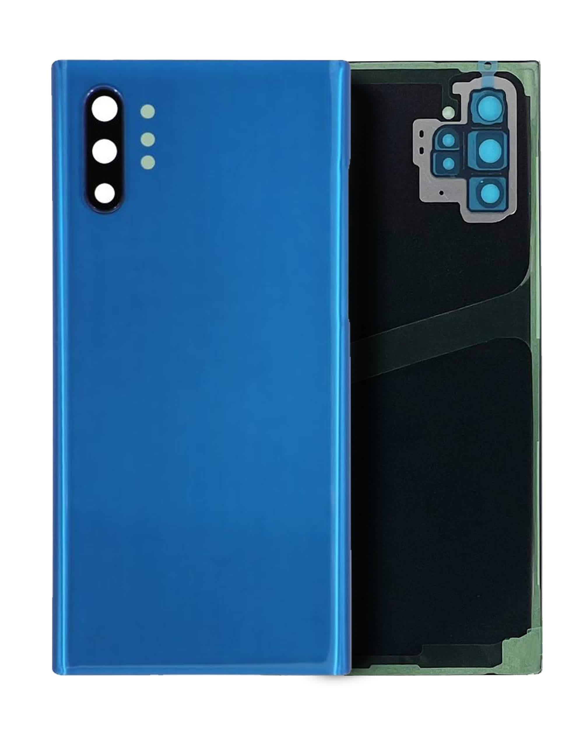 Rückdeckelglas mit Kameraglas für Samsung Galaxy Note 10 Plus / 5G (Service Pack) (Aura Blue)