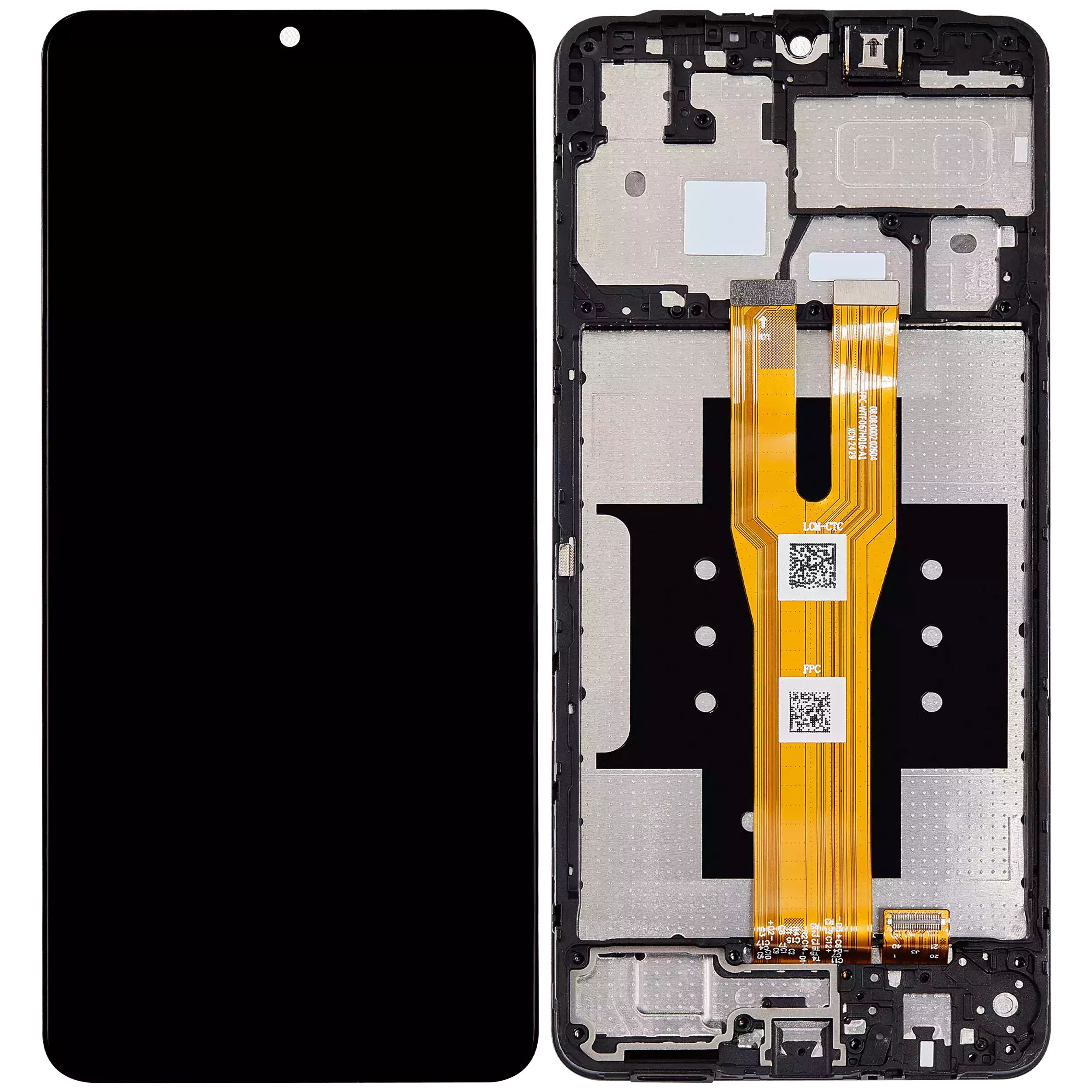 LCD Display mit Rahmen für Samsung Galaxy A06 (A065 / 2024) (professionell aufgearbeitet) – Bild 2