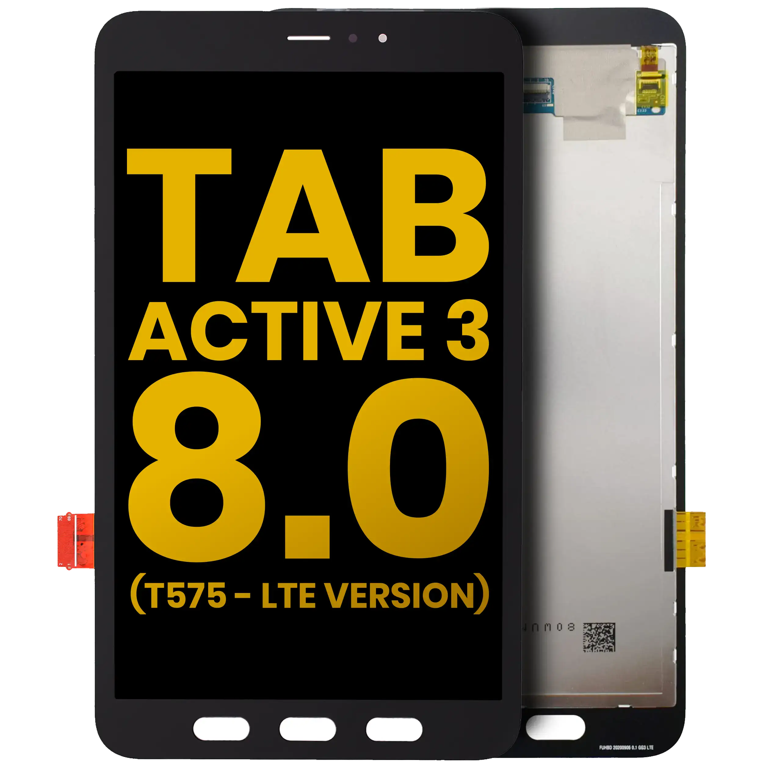 LCD Display ohne Rahmen für Samsung Galaxy Tab Active 5 8.0" (X306 / X300 / X308) (2024) (professionell aufgearbeitet) (Black (Schwarz)) – Bild 4