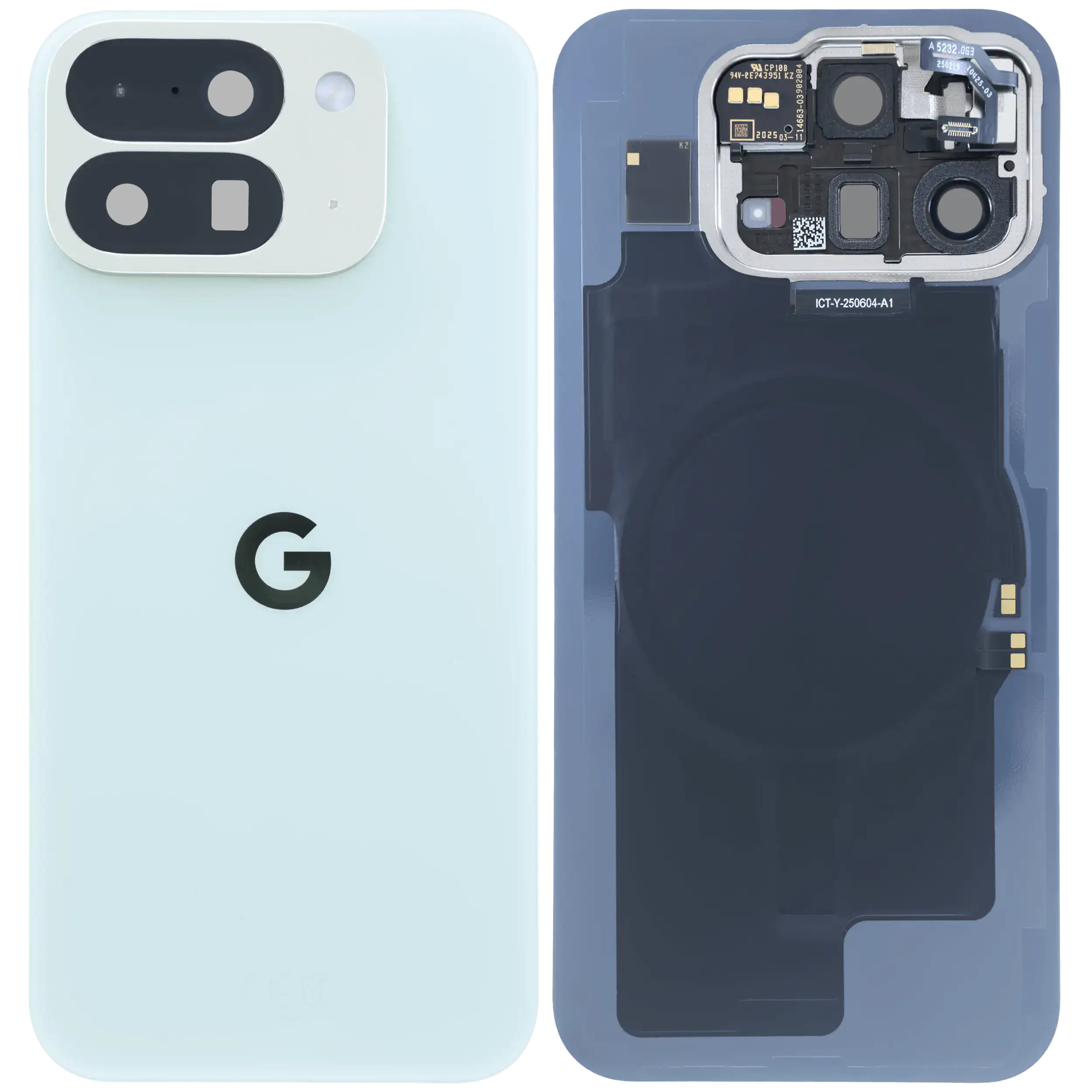 Rückdeckelglas für Google Pixel 10 Pro Fold (Original) (Smokey Green) – Bild 2