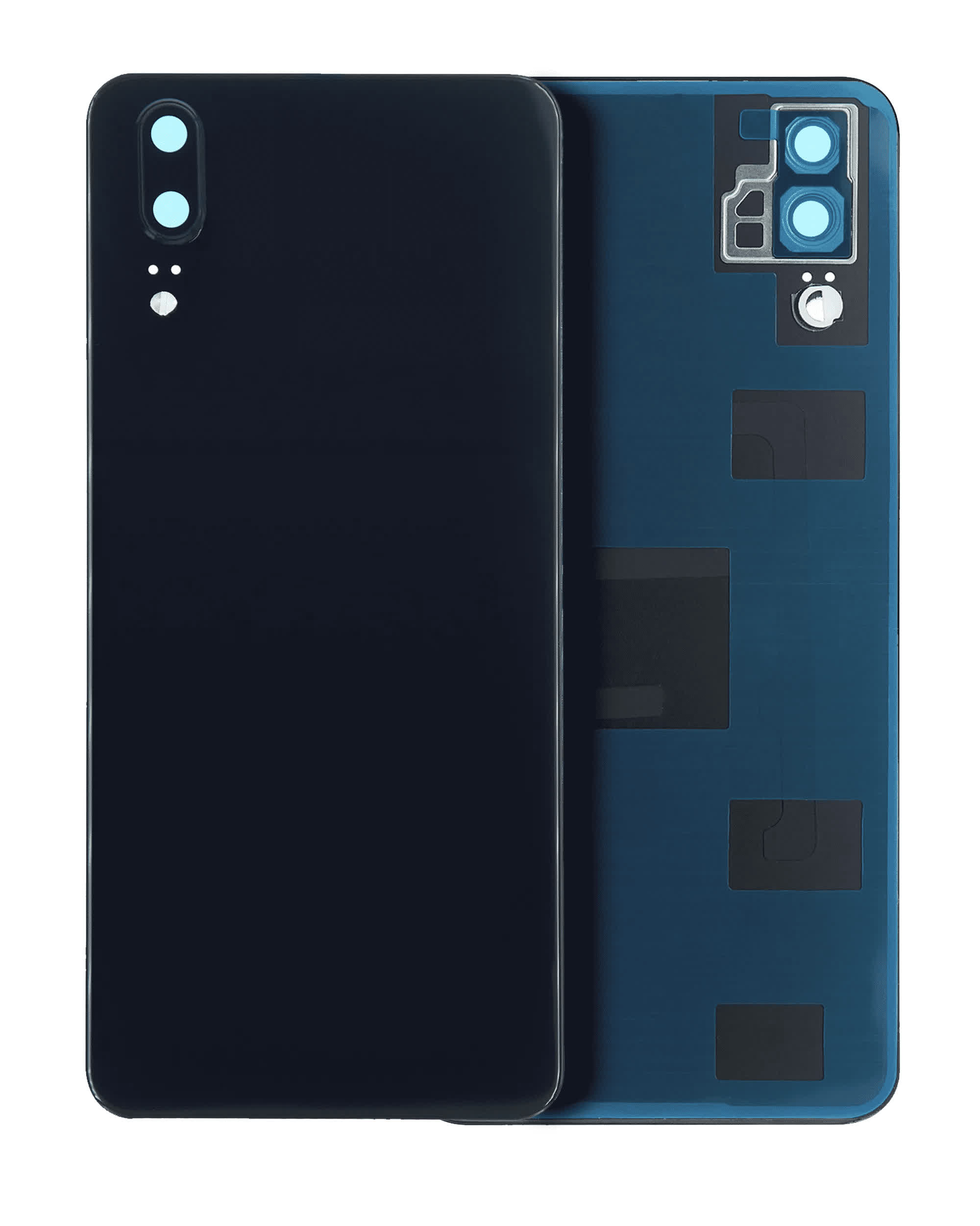 Rückdeckelglas mit Kameraglas für Huawei P20 (Black (Schwarz))
