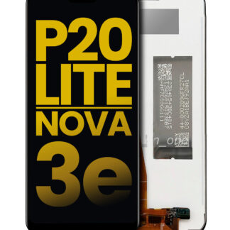 LCD Display ohne Rahmen für Huawei P20 Lite / Nova 3e (professionell aufgearbeitet) (Black (Schwarz))