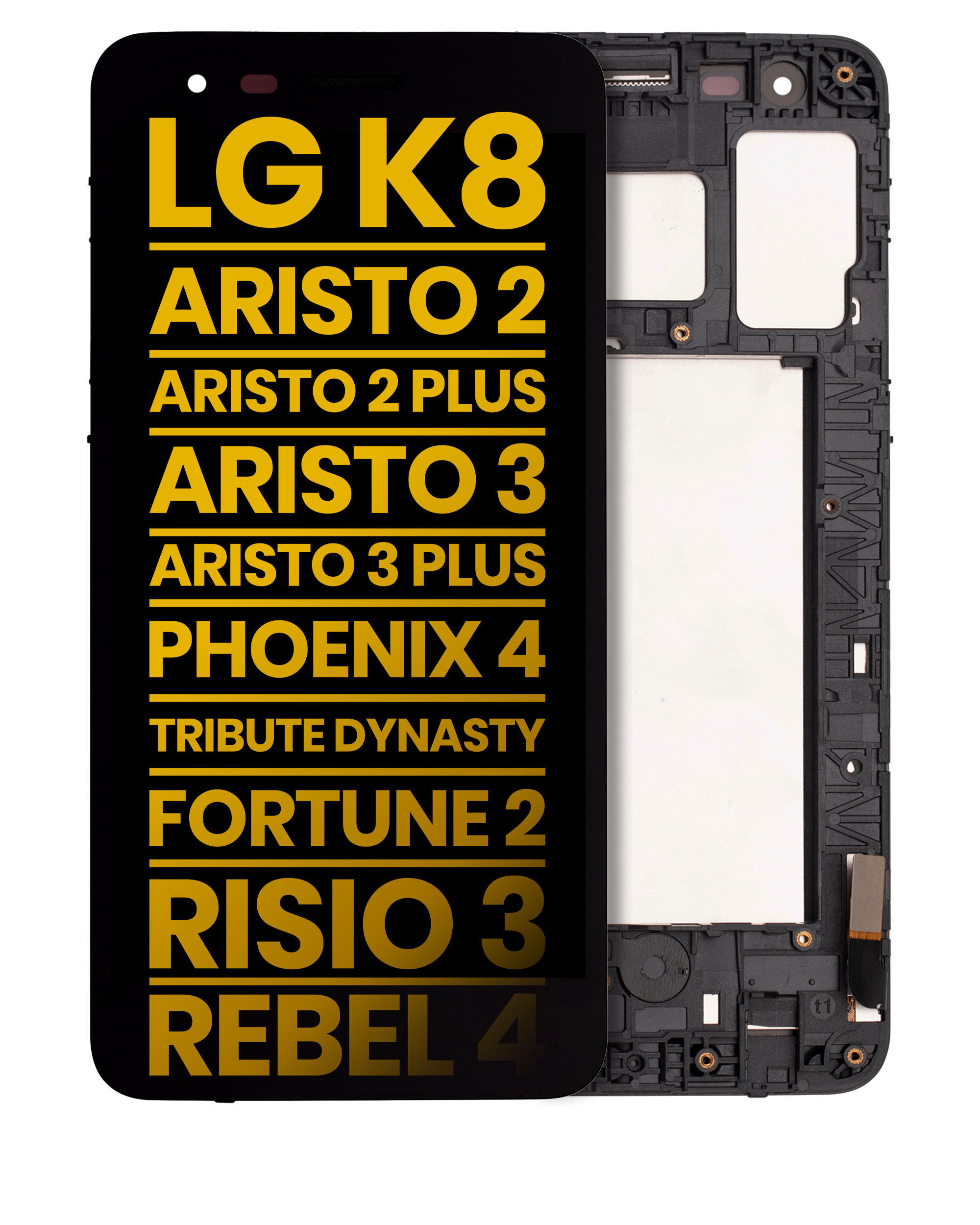 LCD Display ohne Rahmen für LG K10 (2018) / K30 / K30 Plus / Phoenix Plus / K11 Prime (professionell aufgearbeitet) – Bild 4