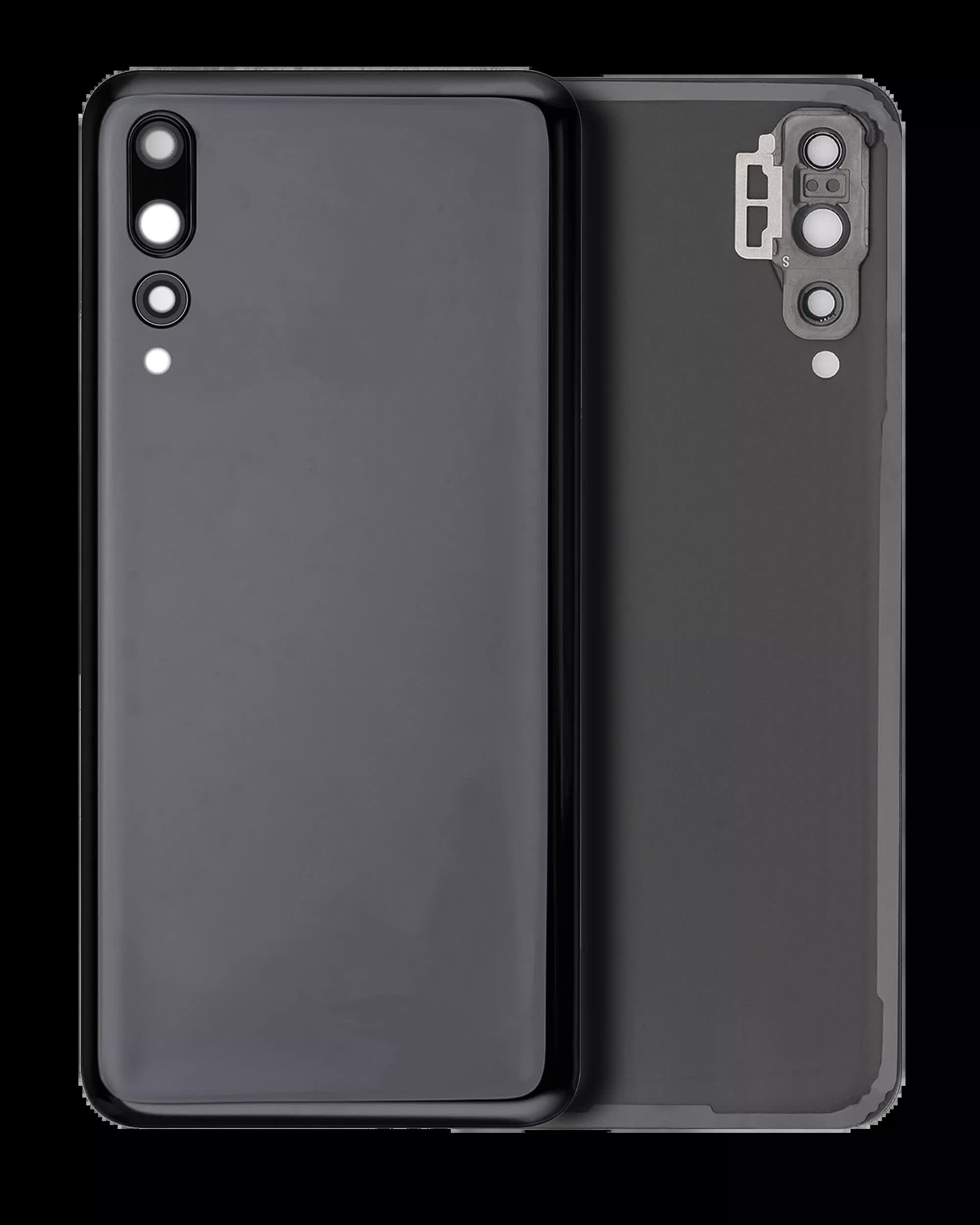 Rückdeckelglas mit Kameraglas für Huawei P20 Pro (Black (Schwarz))
