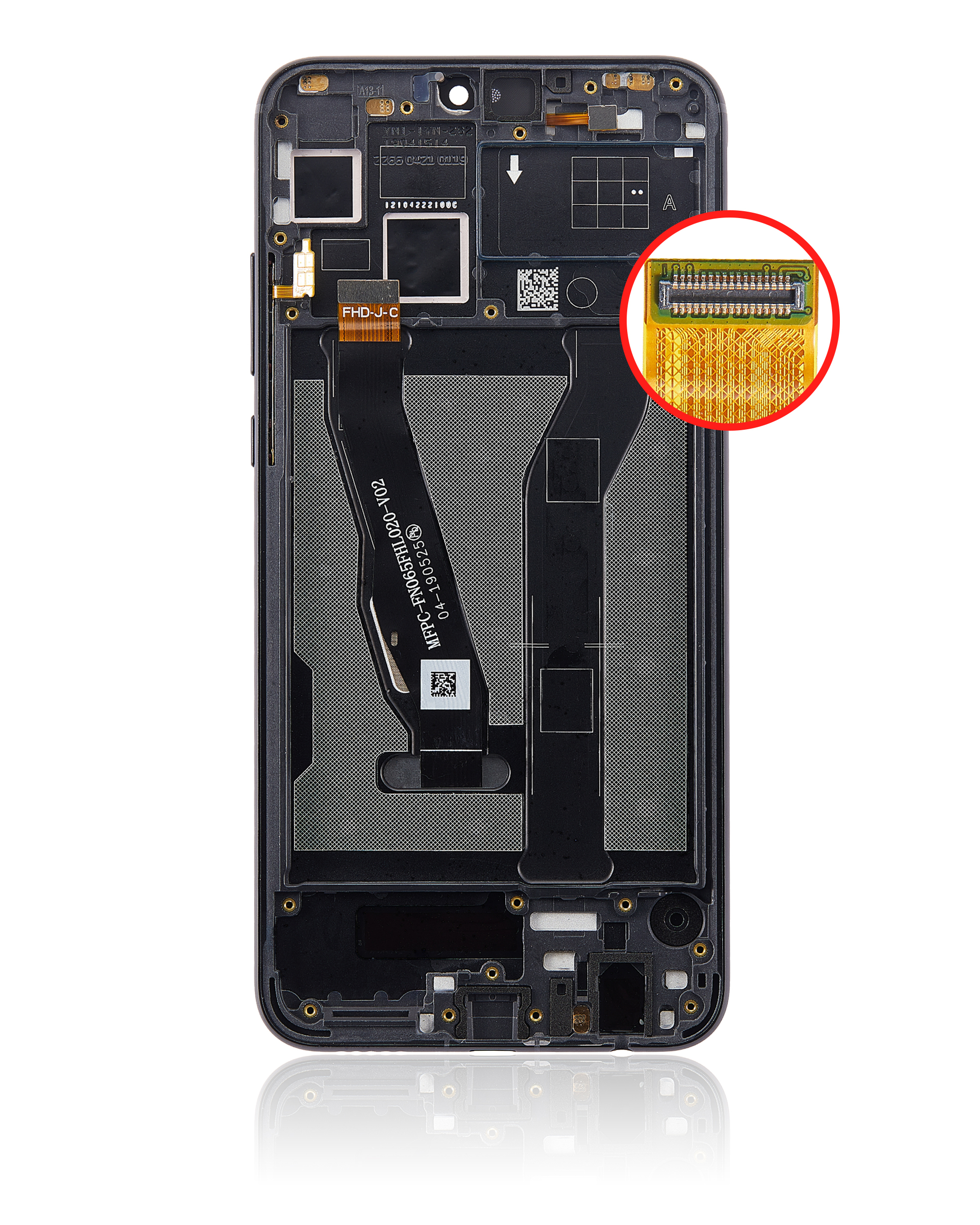 LCD Display mit Rahmen für Huawei Honor 8X (professionell aufgearbeitet) (Black (Schwarz)) – Bild 4