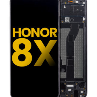 LCD Display mit Rahmen für Huawei Honor 8X (professionell aufgearbeitet) (Black (Schwarz))