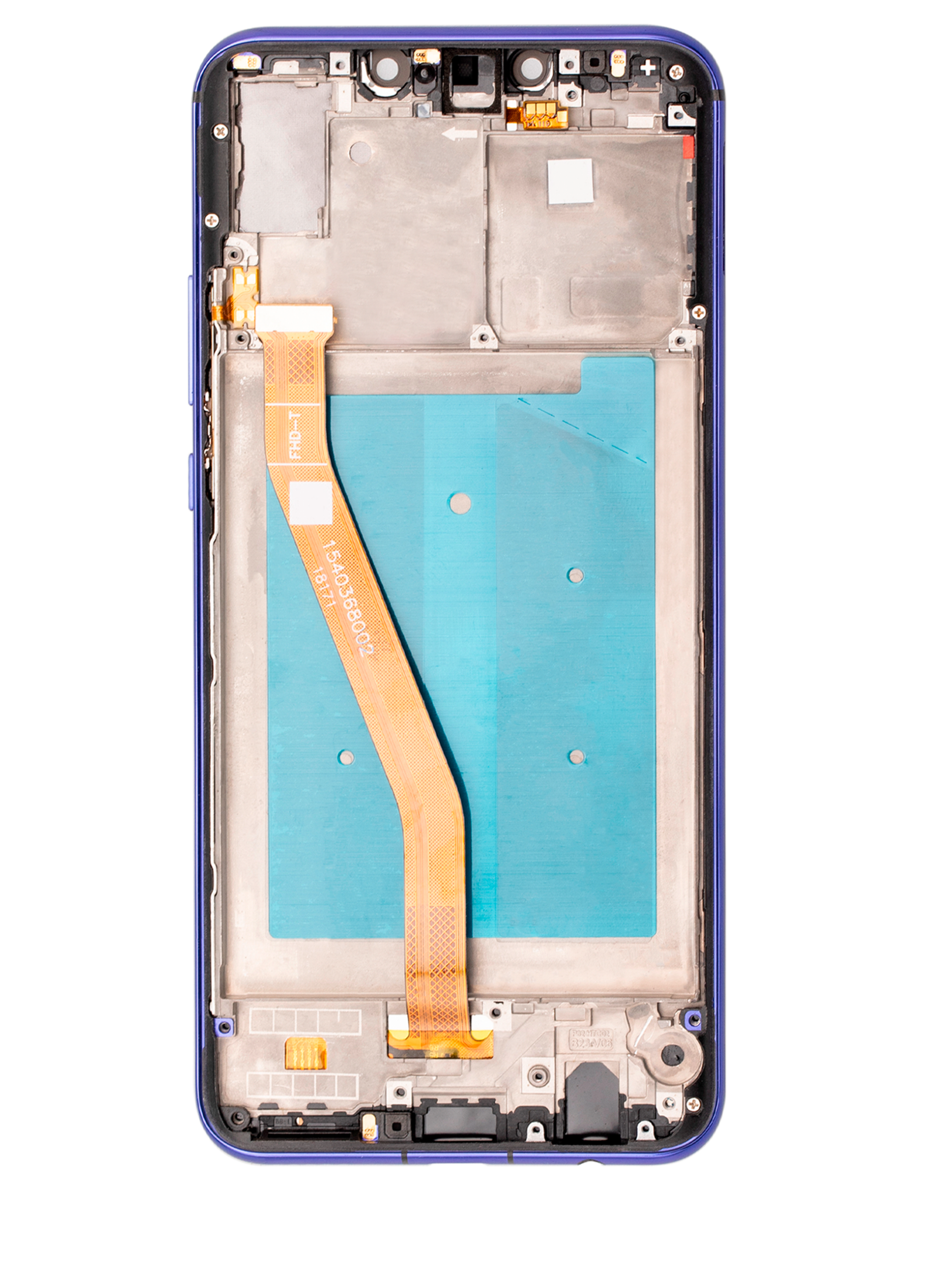 LCD Display mit Rahmen für Huawei Nova 3 (professionell aufgearbeitet) (Iris Purple) – Bild 3