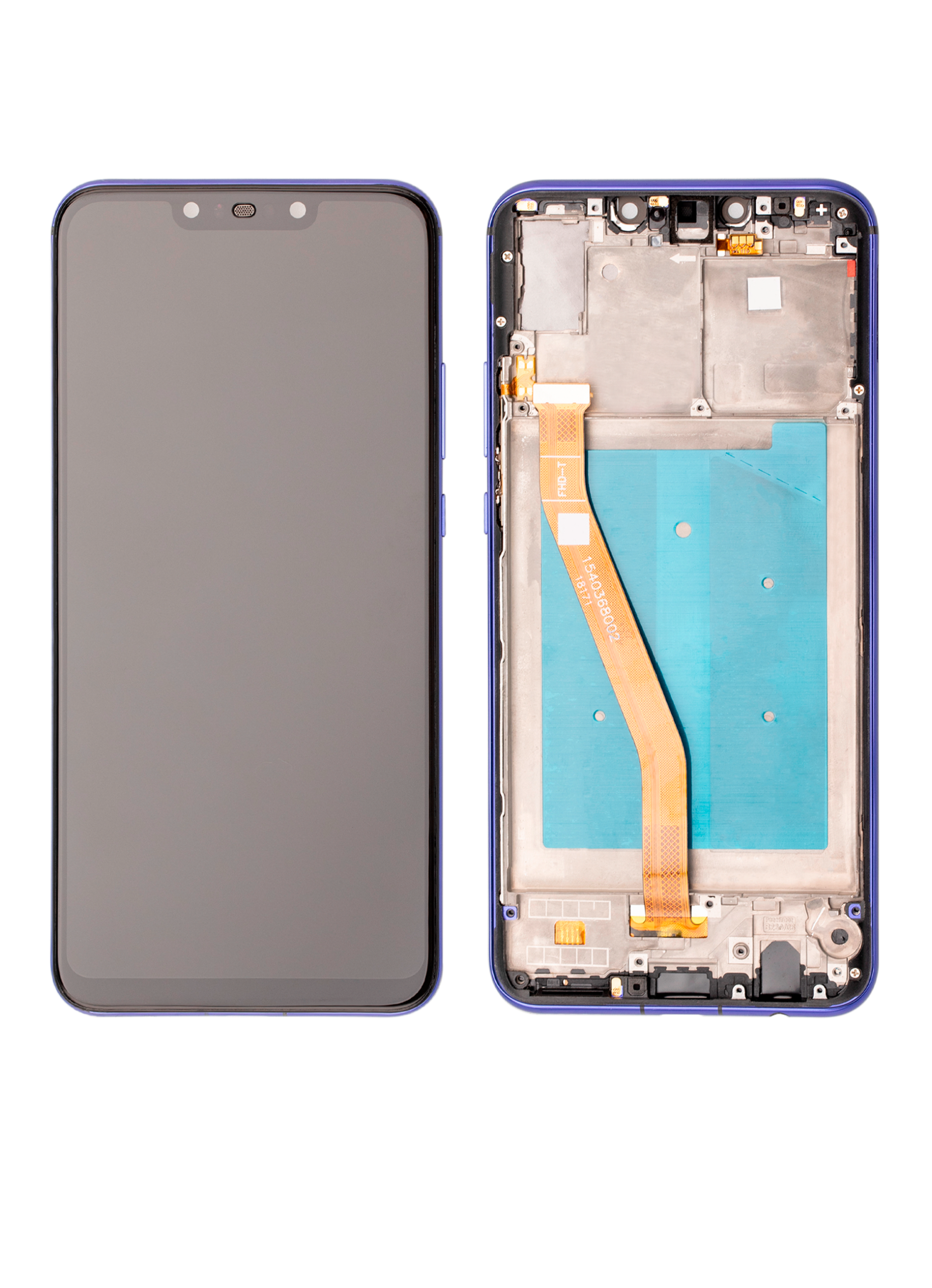 LCD Display mit Rahmen für Huawei Nova 3 (professionell aufgearbeitet) (Iris Purple) – Bild 4