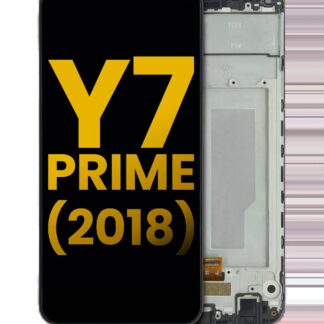 LCD Display mit Rahmen für Huawei Y7 Prime (2018) (professionell aufgearbeitet) (Black (Schwarz))