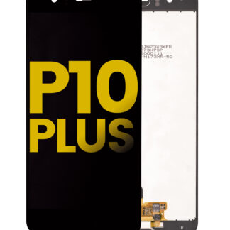 LCD Display ohne Rahmen & vormontiert Homebutton für Huawei P10 Plus (professionell aufgearbeitet) (Black (Schwarz))