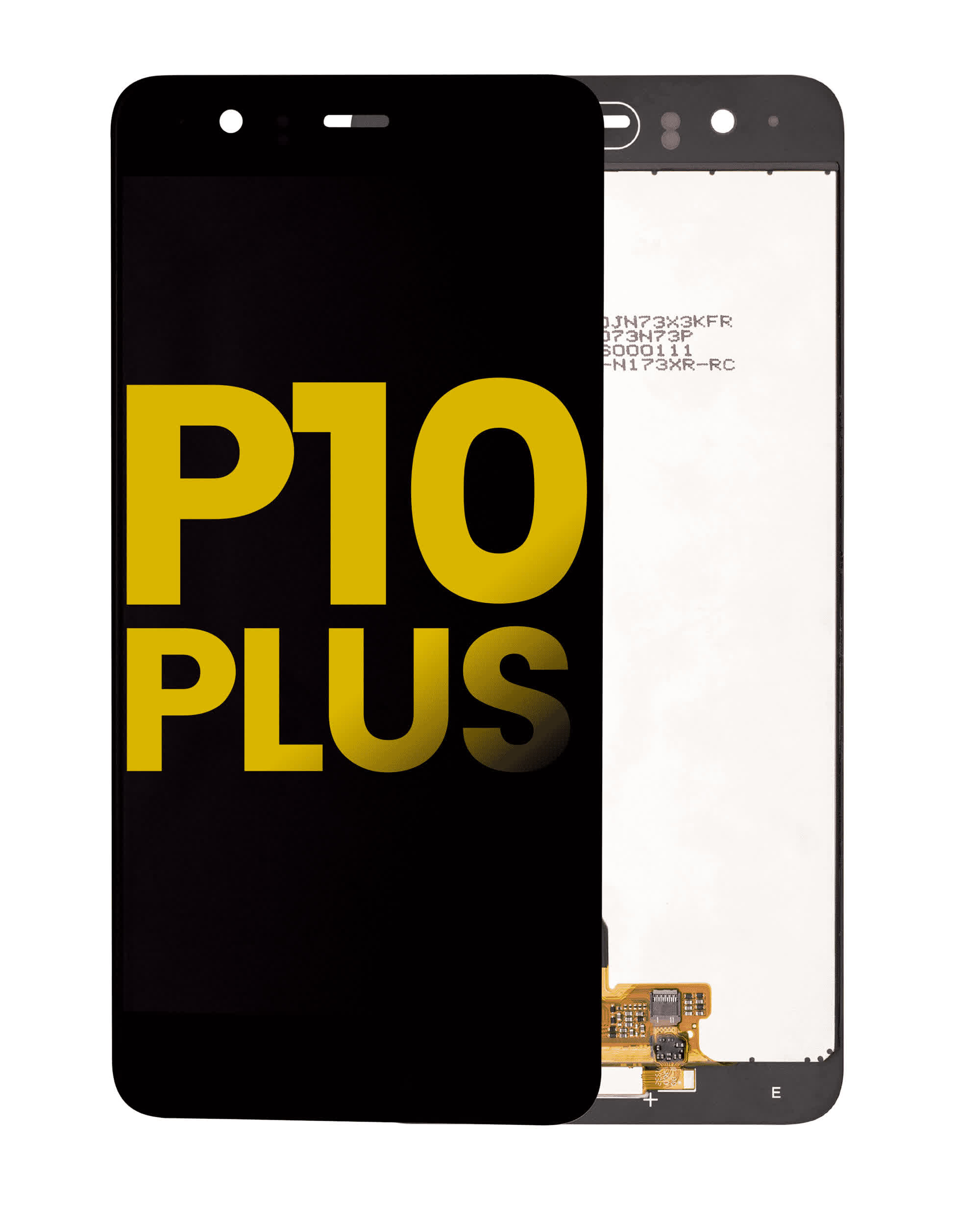 LCD Display ohne Rahmen & vormontiert Homebutton für Huawei P10 Plus (professionell aufgearbeitet) (Black (Schwarz))