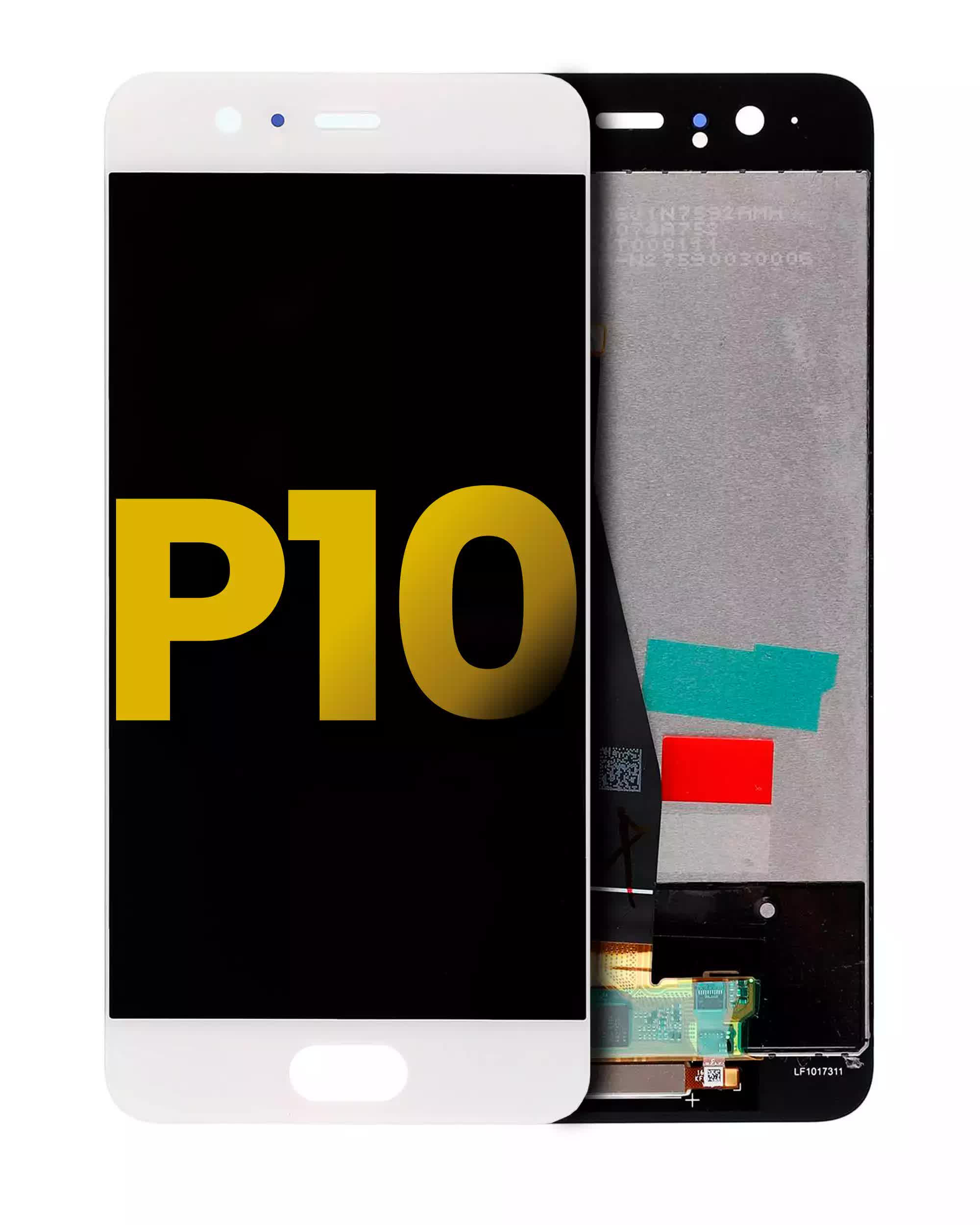 LCD Display ohne Rahmen für Huawei P10 (professionell aufgearbeitet) (White (Weiß))