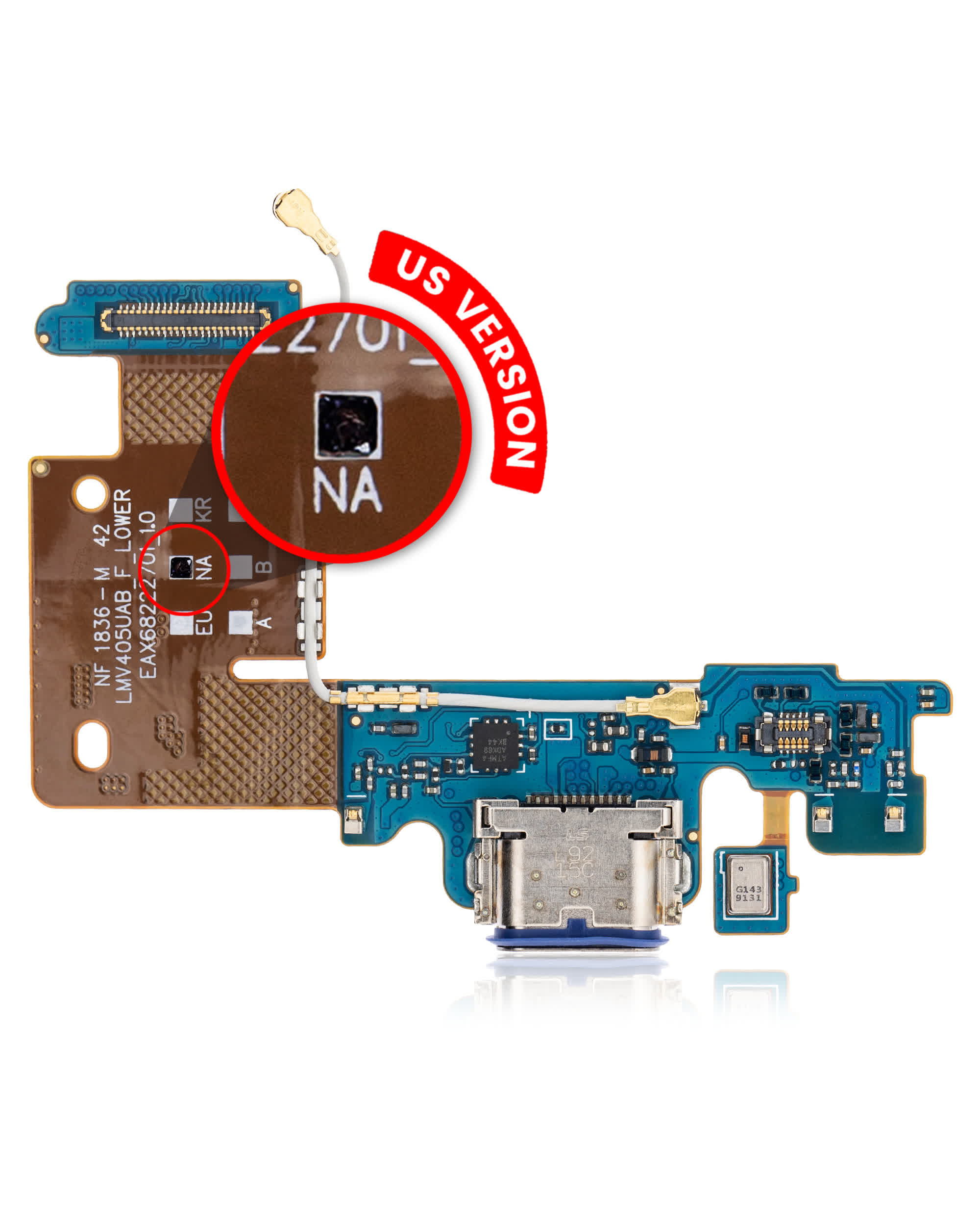 Ladebuchse Flexkabel für LG V40 ThinQ (US-Version)