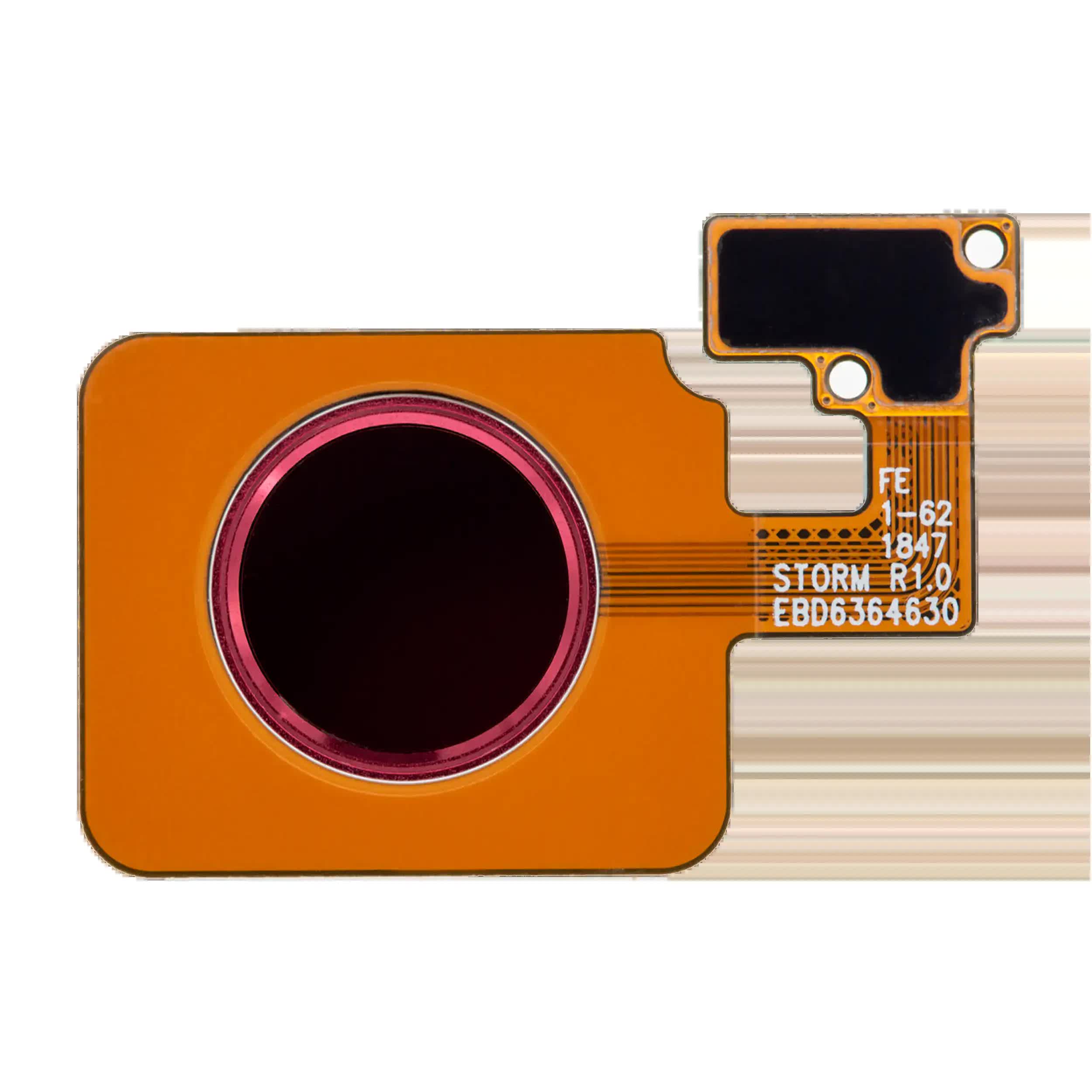 Homebutton Fingerprint Sensor mit Flex für LG G8 ThinQ / LG V50 ThinQ (Red (Rot))