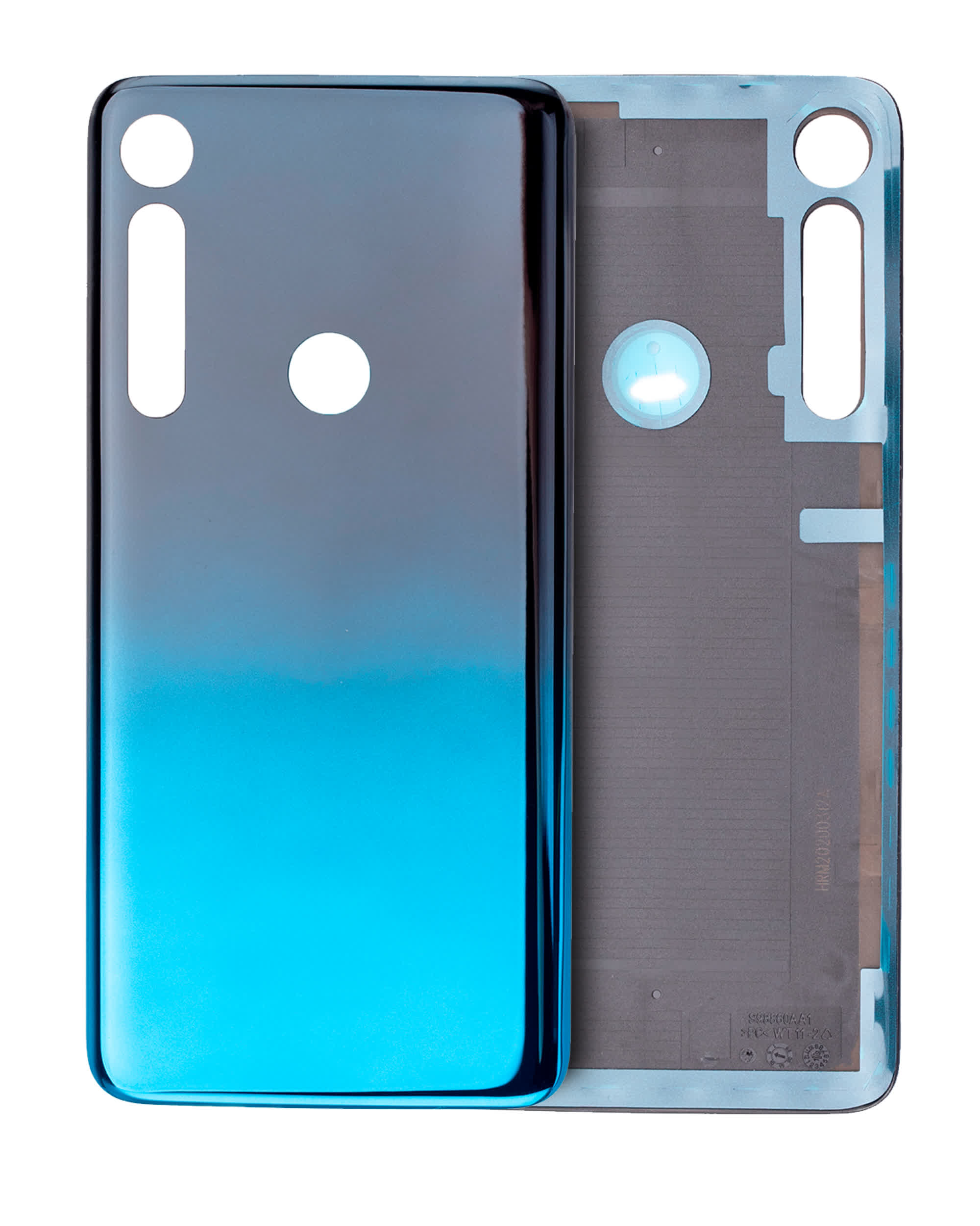 Rückdeckelglas für Motorola One Macro (XT2016 / 2019) (Space Blue)