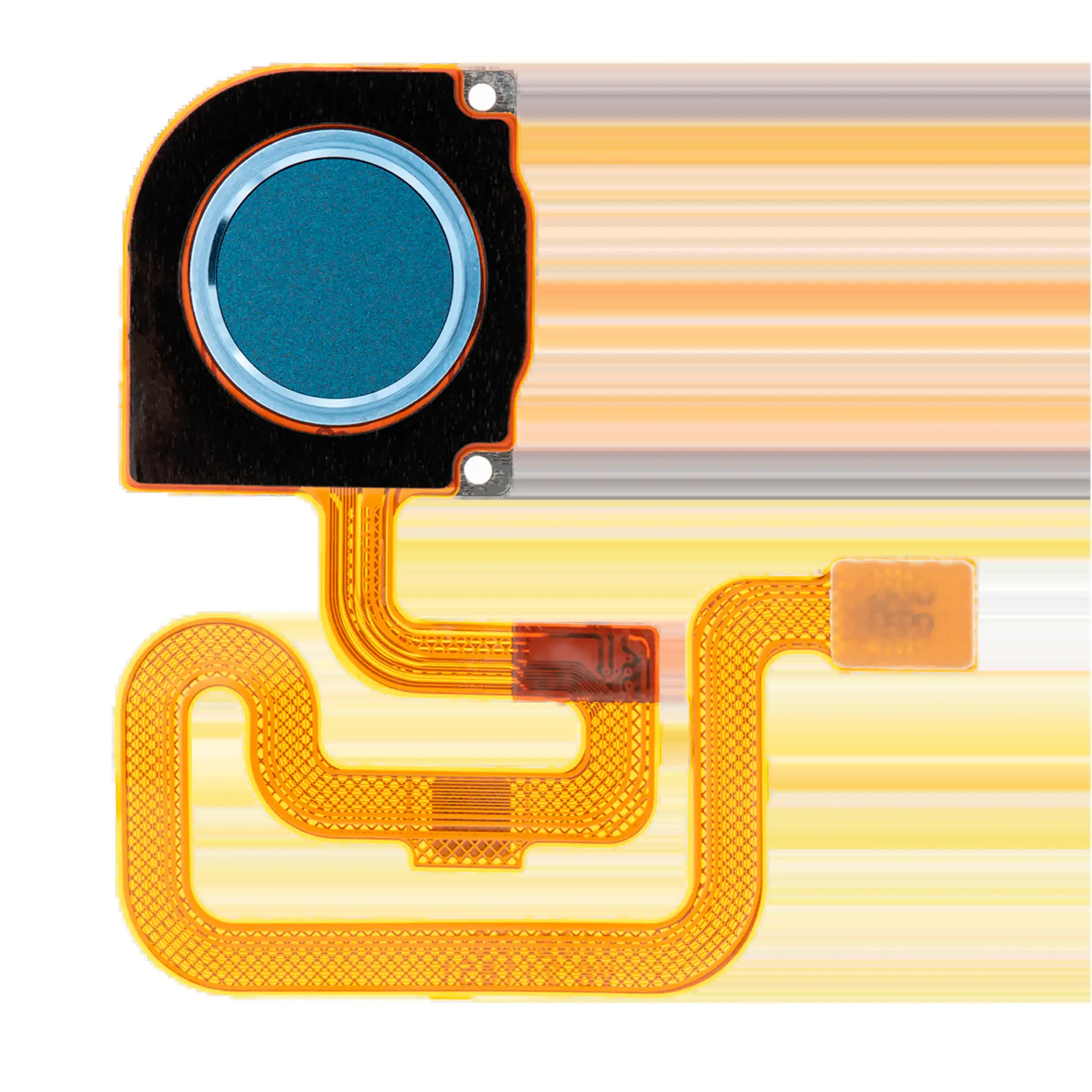 Fingerabdrucksensor mit Flexkabel für LG K40 / K12 Plus (neu Moroccan Blue)