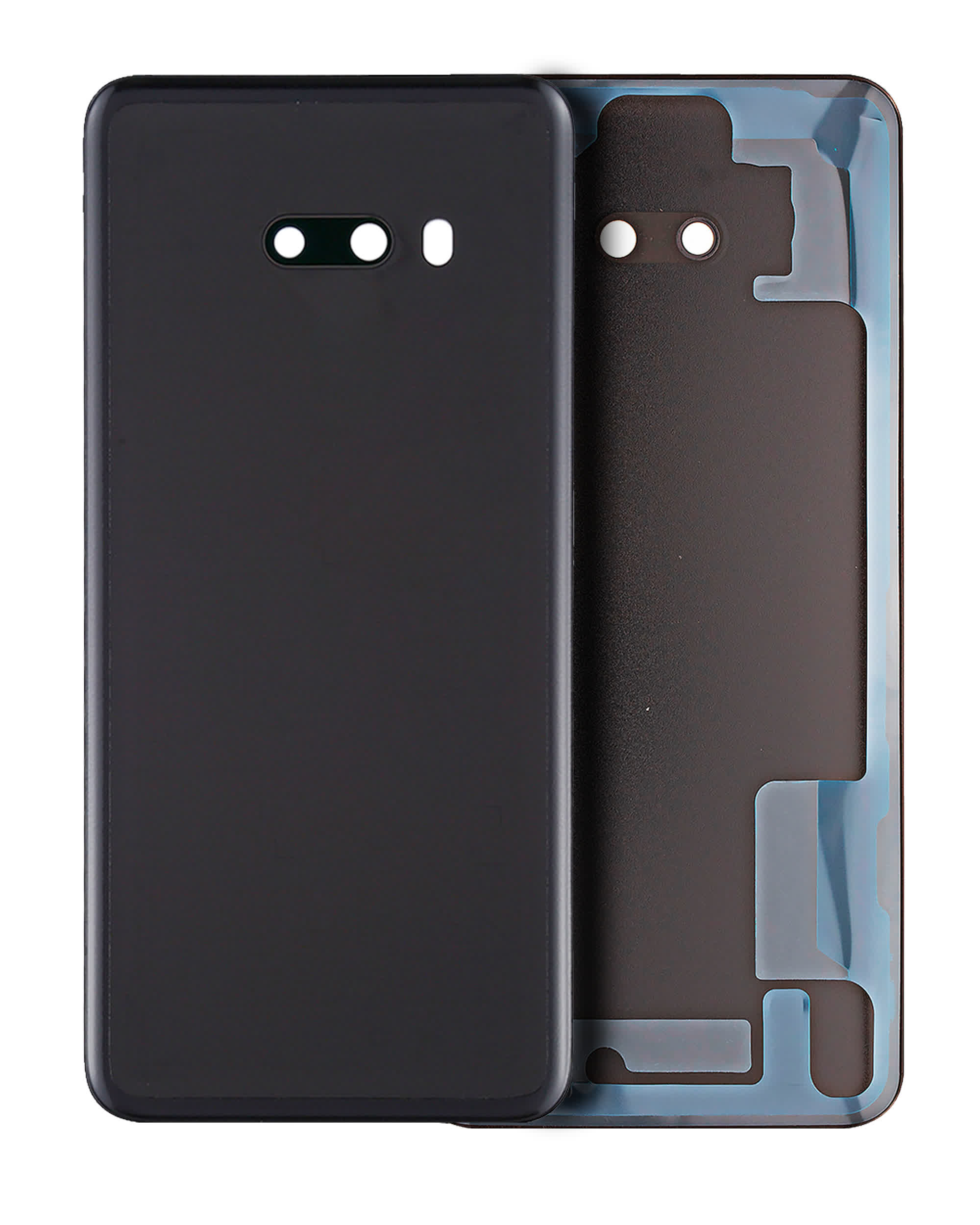 Rückdeckelglas mit Kameraglas für LG G8X ThinQ (Aurora Black)