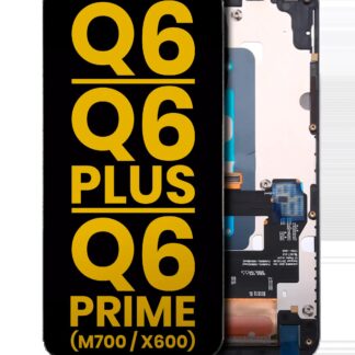 LCD Display mit Rahmen für LG Q6 / Q6 Plus / Q6 Prime (M700 / X600) (professionell aufgearbeitet)