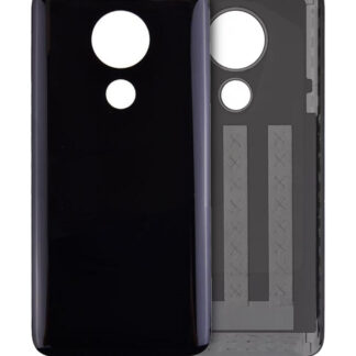 Rückdeckelglas für Motorola Moto G7 Power (XT1955 / 2019) (Ceramic Black)