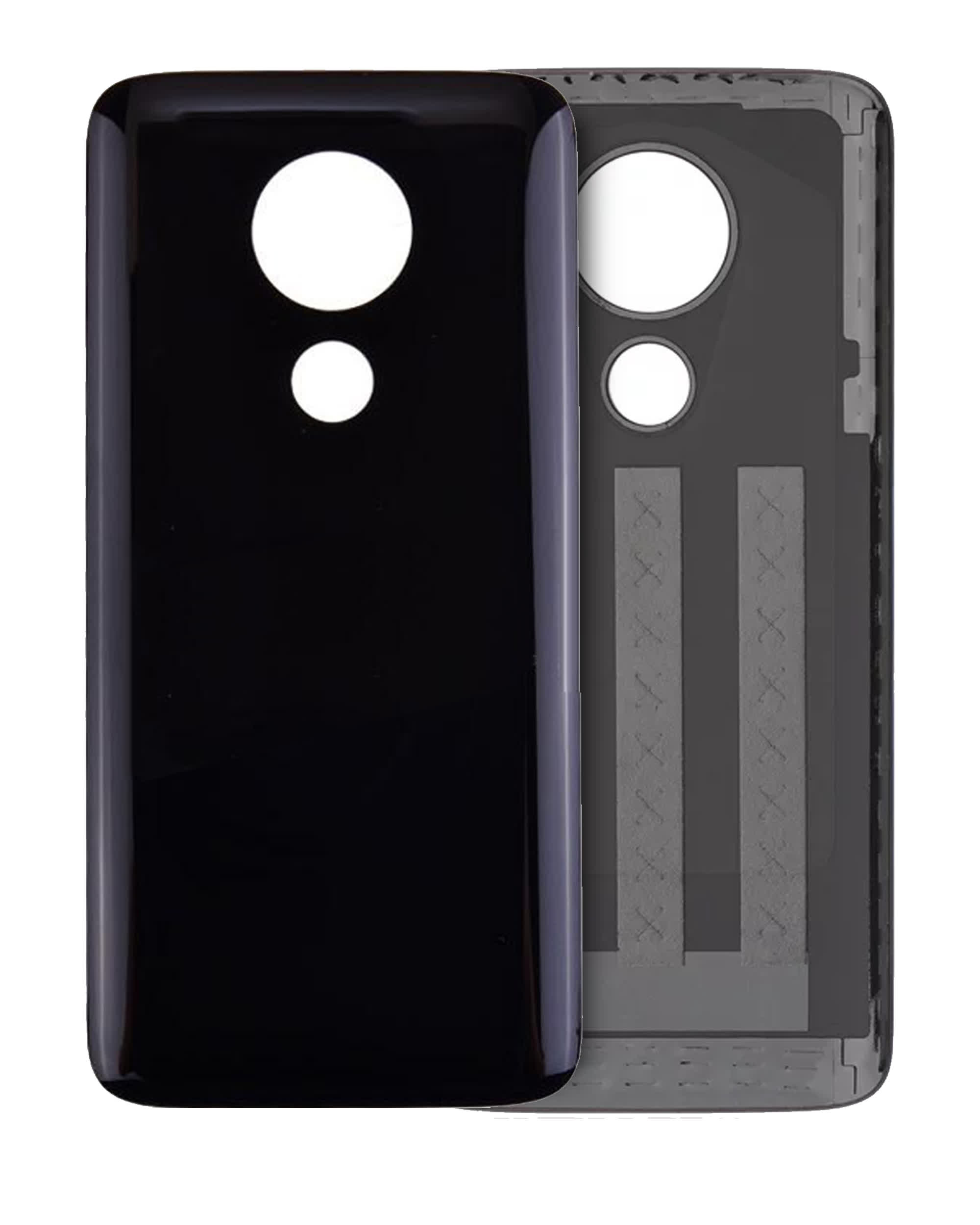 Rückdeckelglas für Motorola Moto G7 Power (XT1955 / 2019) (Ceramic Black)
