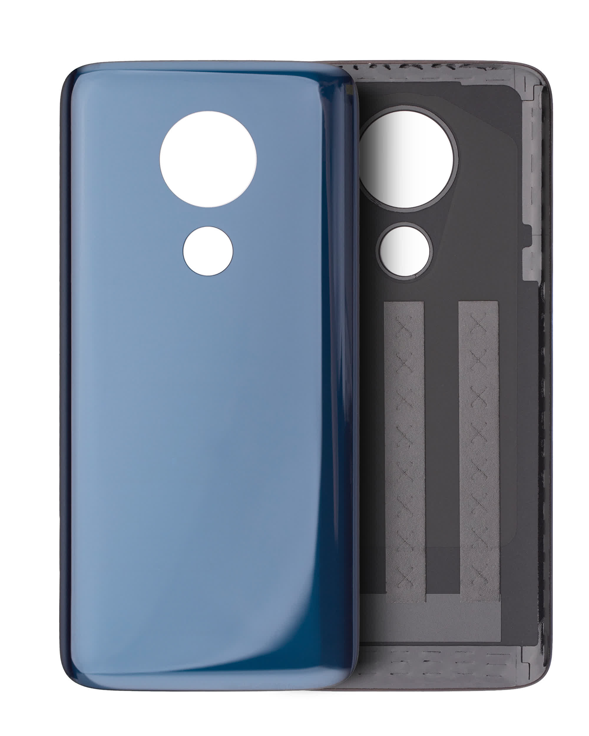 Rückdeckelglas für Motorola Moto G7 Power (XT1955 / 2019) (Marine Blue) (US-Version)