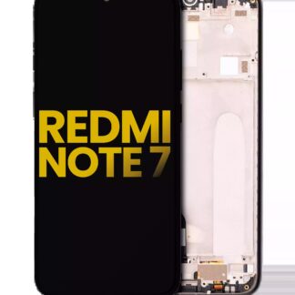 LCD Display mit Rahmen für Xiaomi Redmi Note 7 / 7 Pro (professionell aufgearbeitet) (Black (Schwarz))