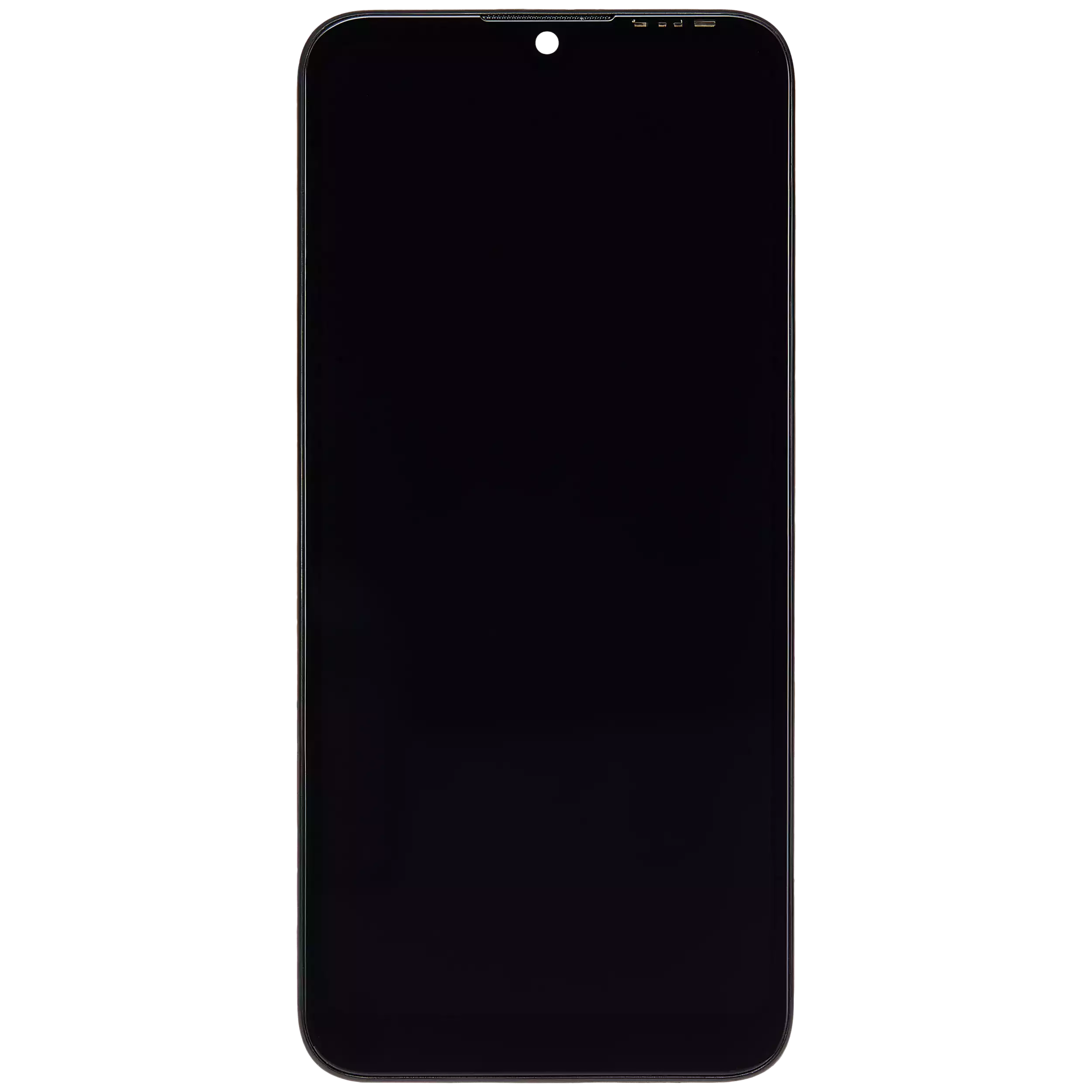 LCD Display mit Rahmen für Huawei Y6 (2019) (professionell aufgearbeitet) (Midnight Black (Schwarz)) – Bild 3