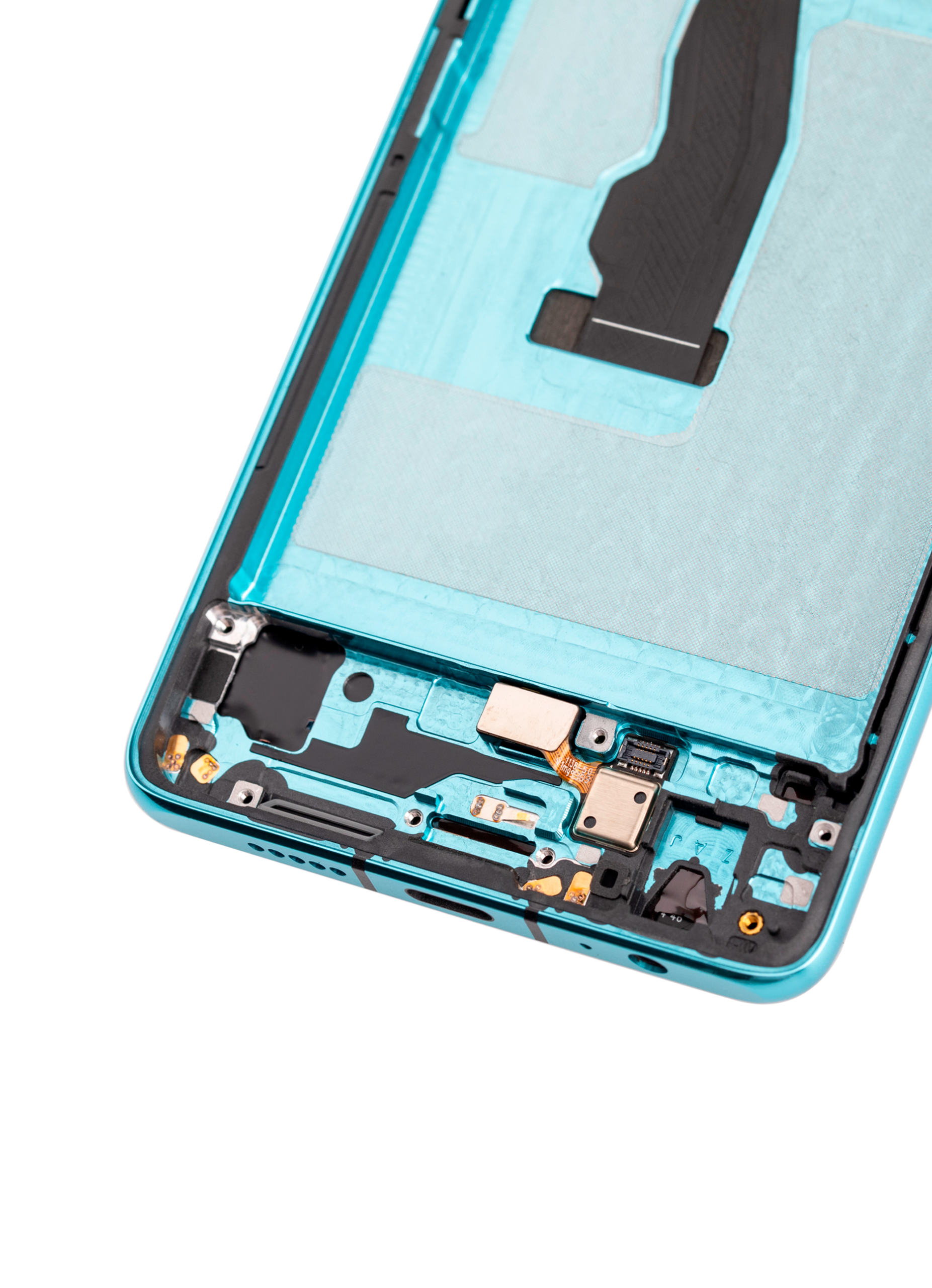 OLED Display mit Rahmen für Huawei P30 (2019) (professionell aufgearbeitet) (Aurora) – Bild 4