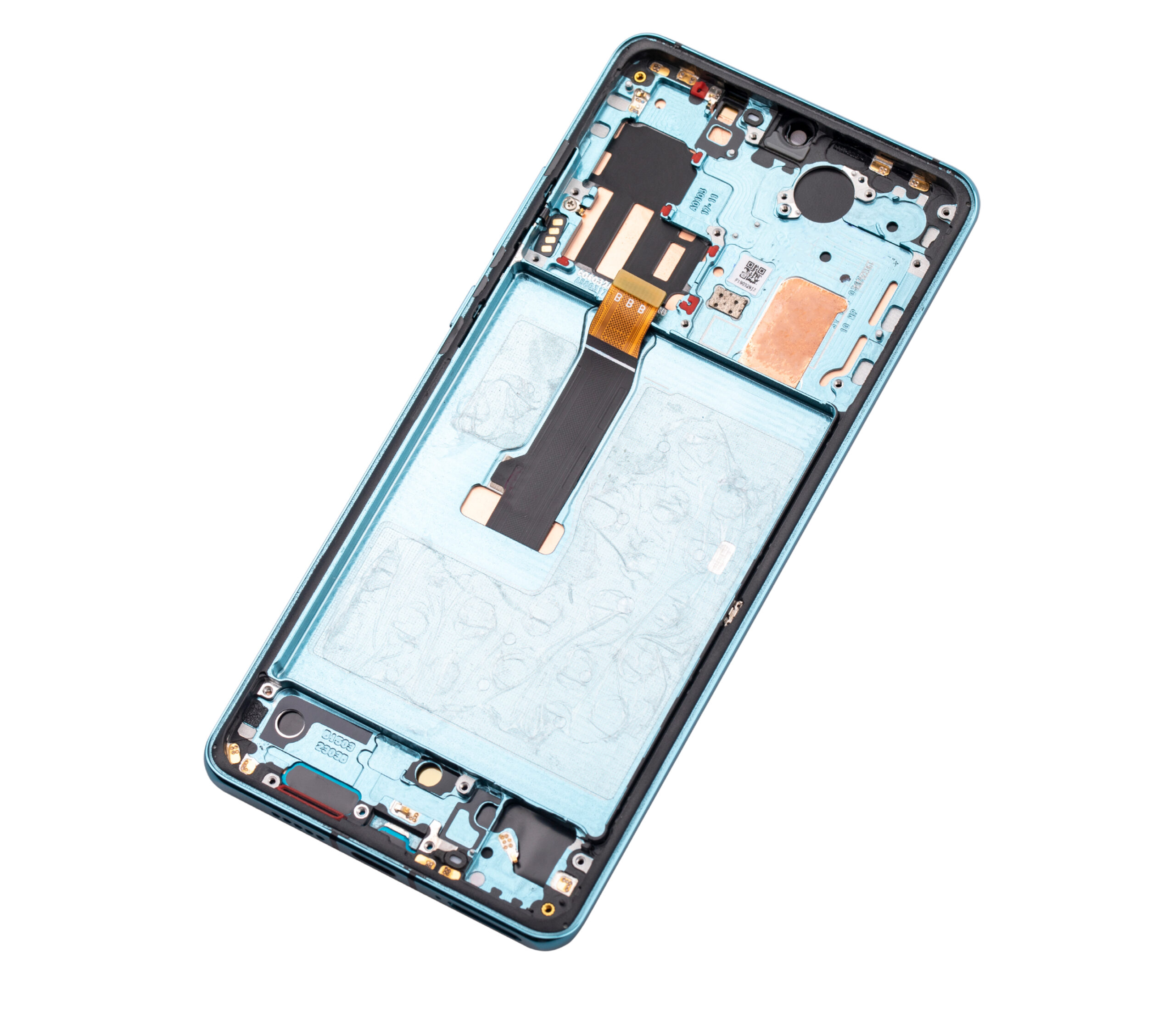 OLED Display mit Rahmen für Huawei P30 Pro (Aftermarket Plus) (Aurora) – Bild 2