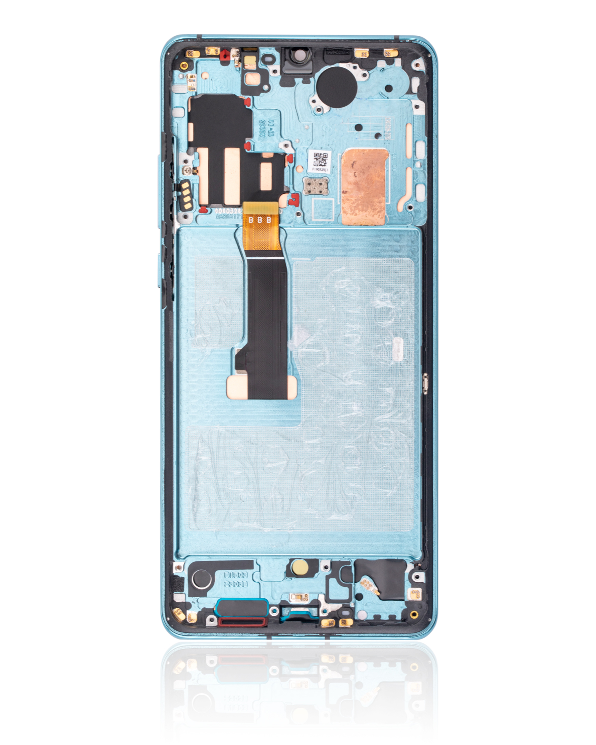 OLED Display mit Rahmen für Huawei P30 Pro (Aftermarket Plus) (Aurora) – Bild 3