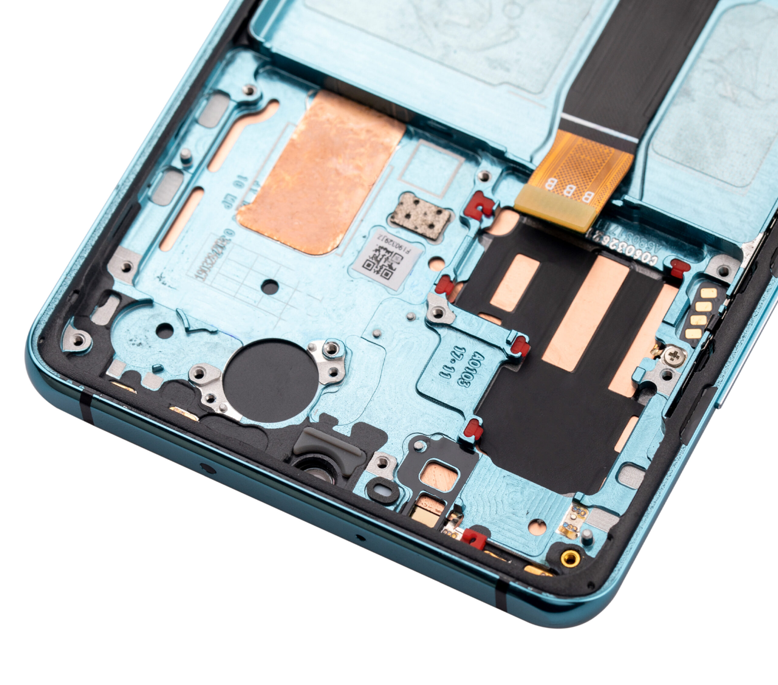 OLED Display mit Rahmen für Huawei P30 Pro (Aftermarket Plus) (Aurora) – Bild 4