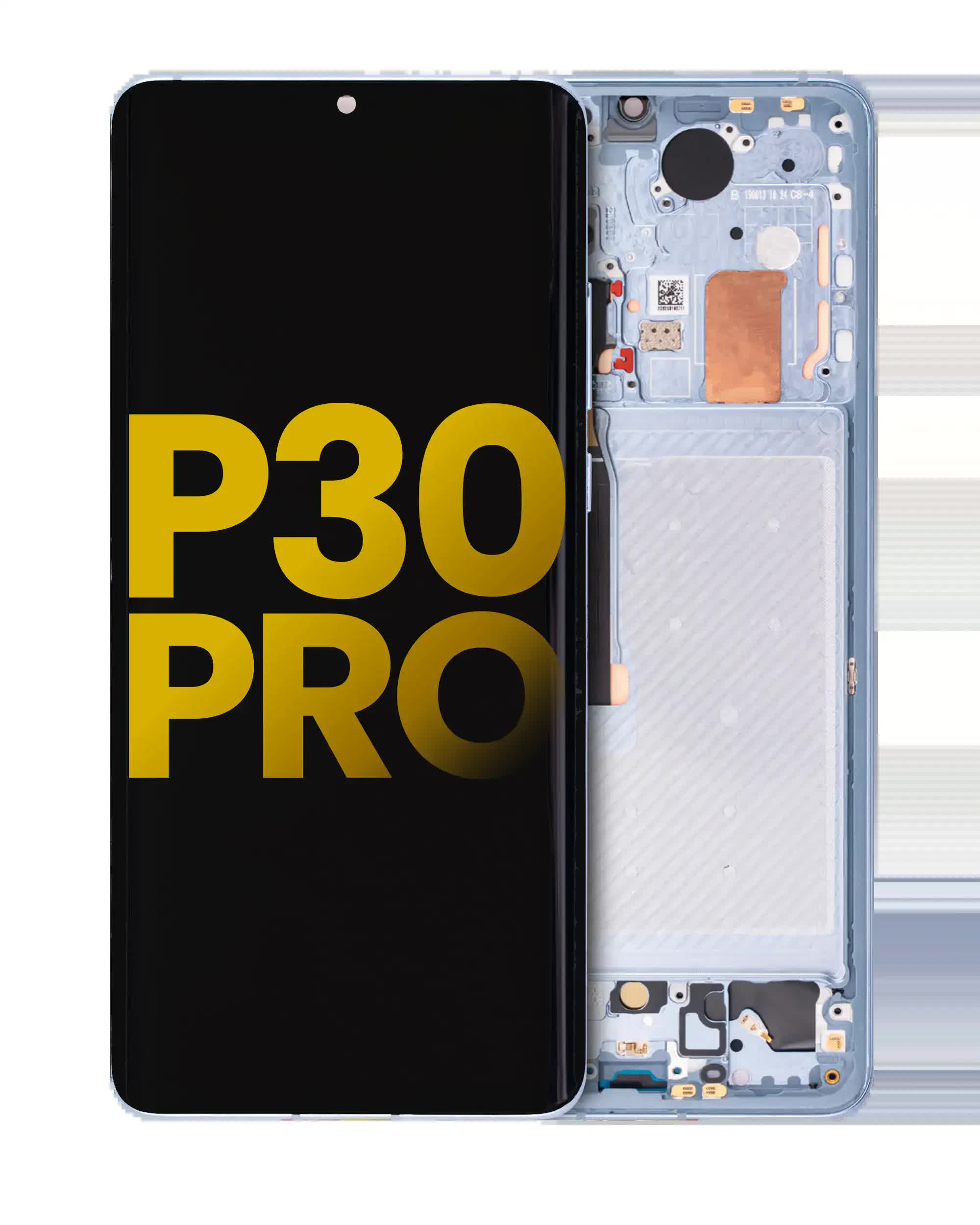 OLED Display mit Rahmen für Huawei P30 Pro (Aftermarket Plus) (Breathing Crystal)