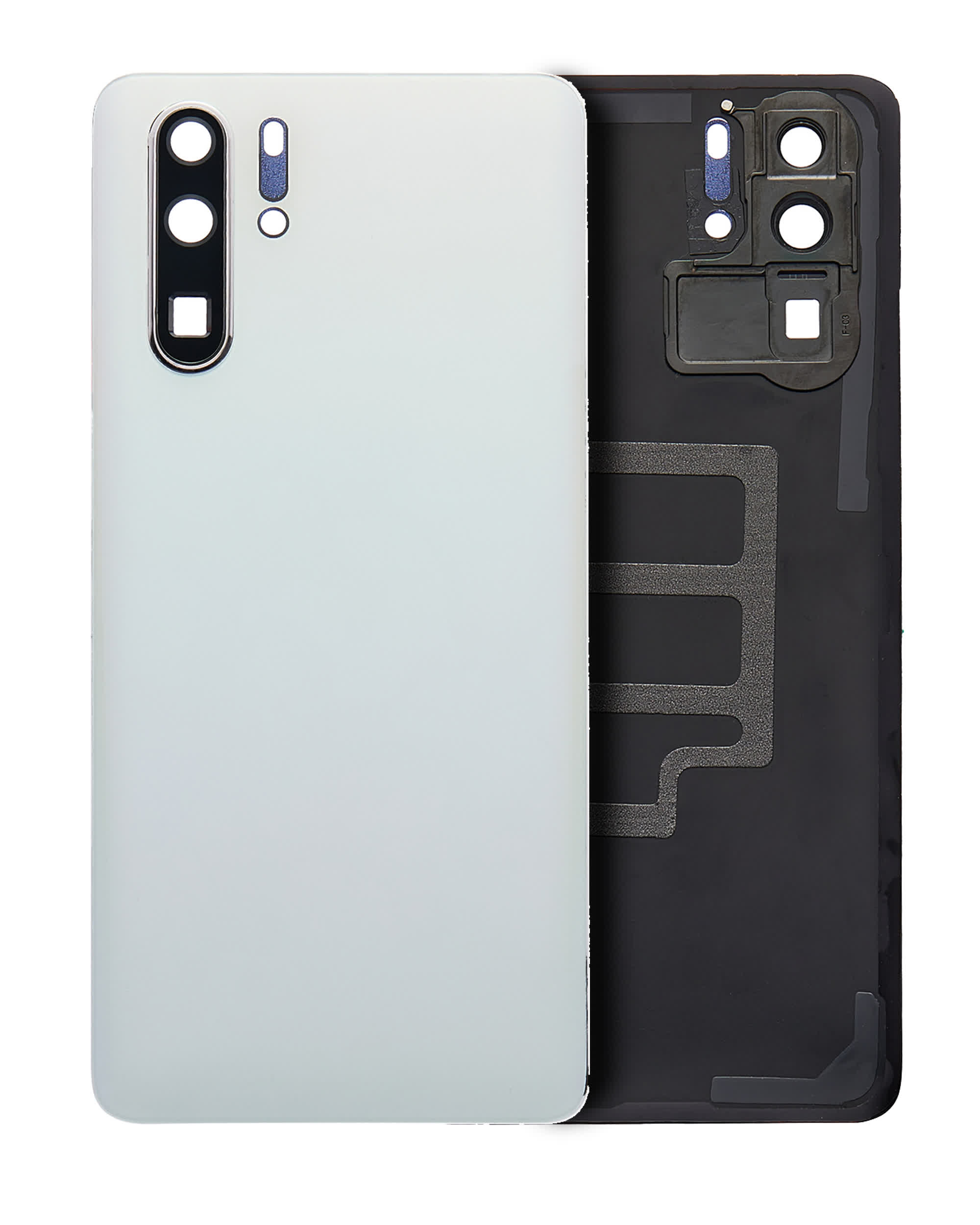 Rückdeckelglas mit Kameraglas für Huawei P30 Pro (Pearl White)